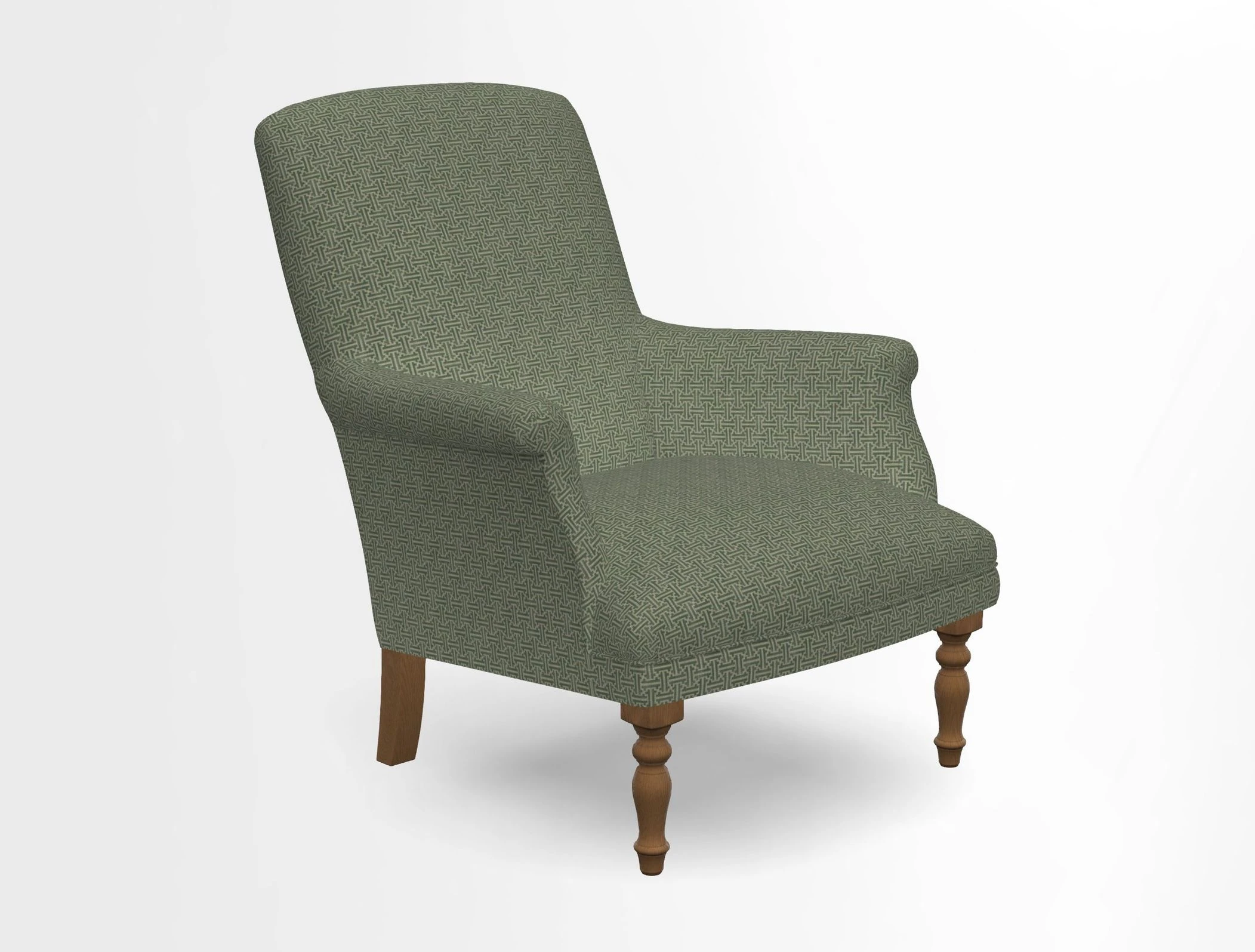 Snape chair in Frond Stripe Small Berry