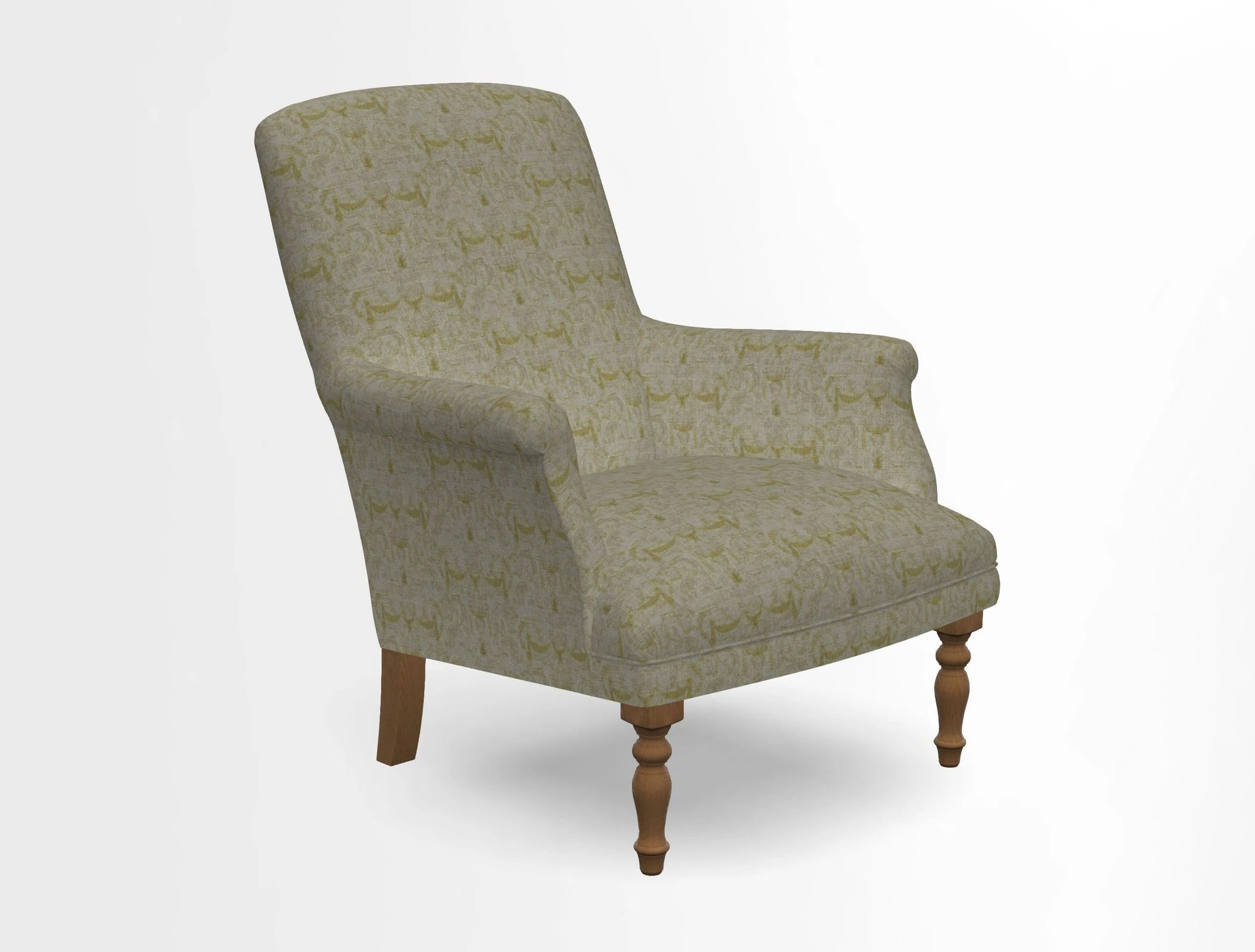 Snape chair in Frond Stripe Small Berry
