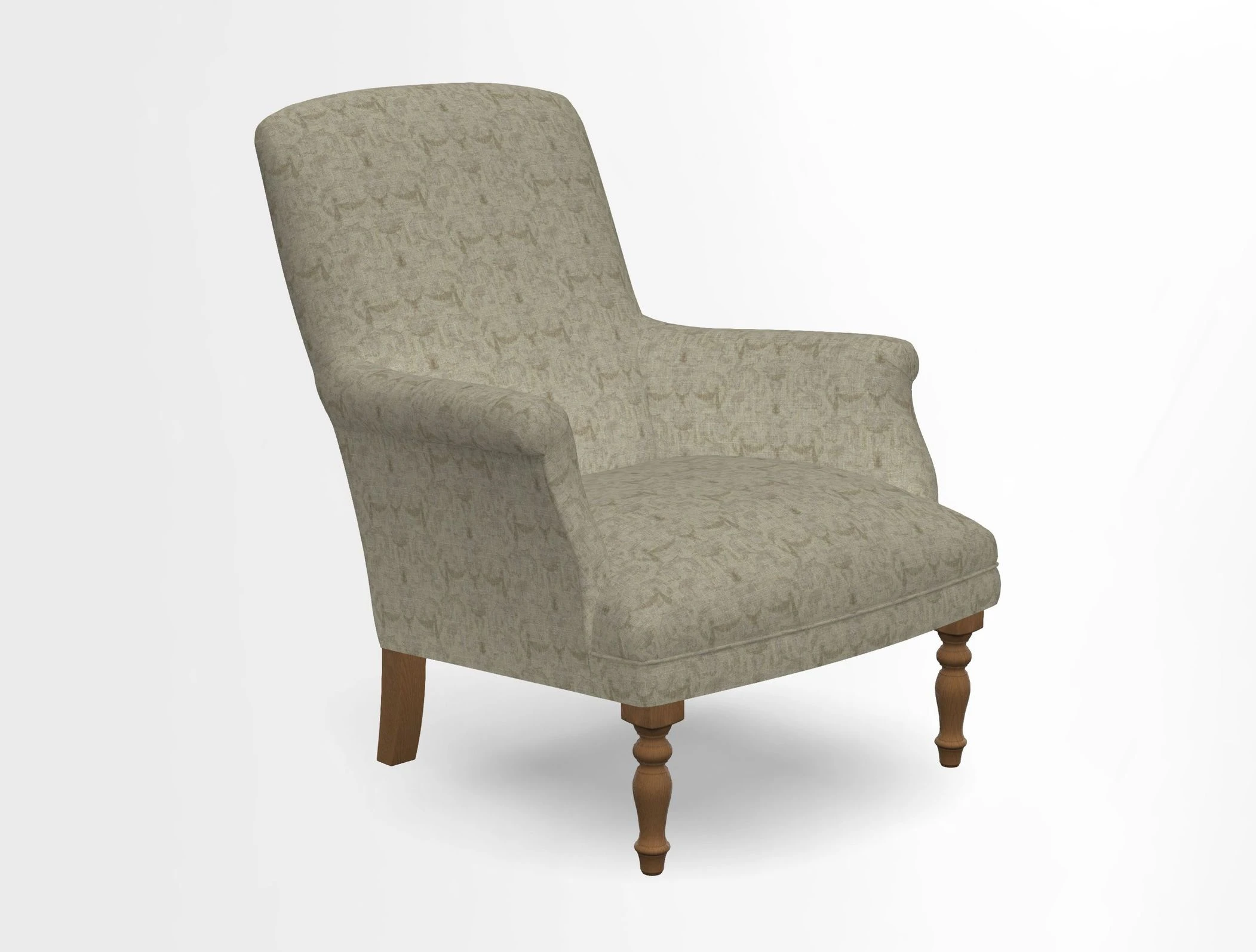 Snape chair in Frond Stripe Small Berry