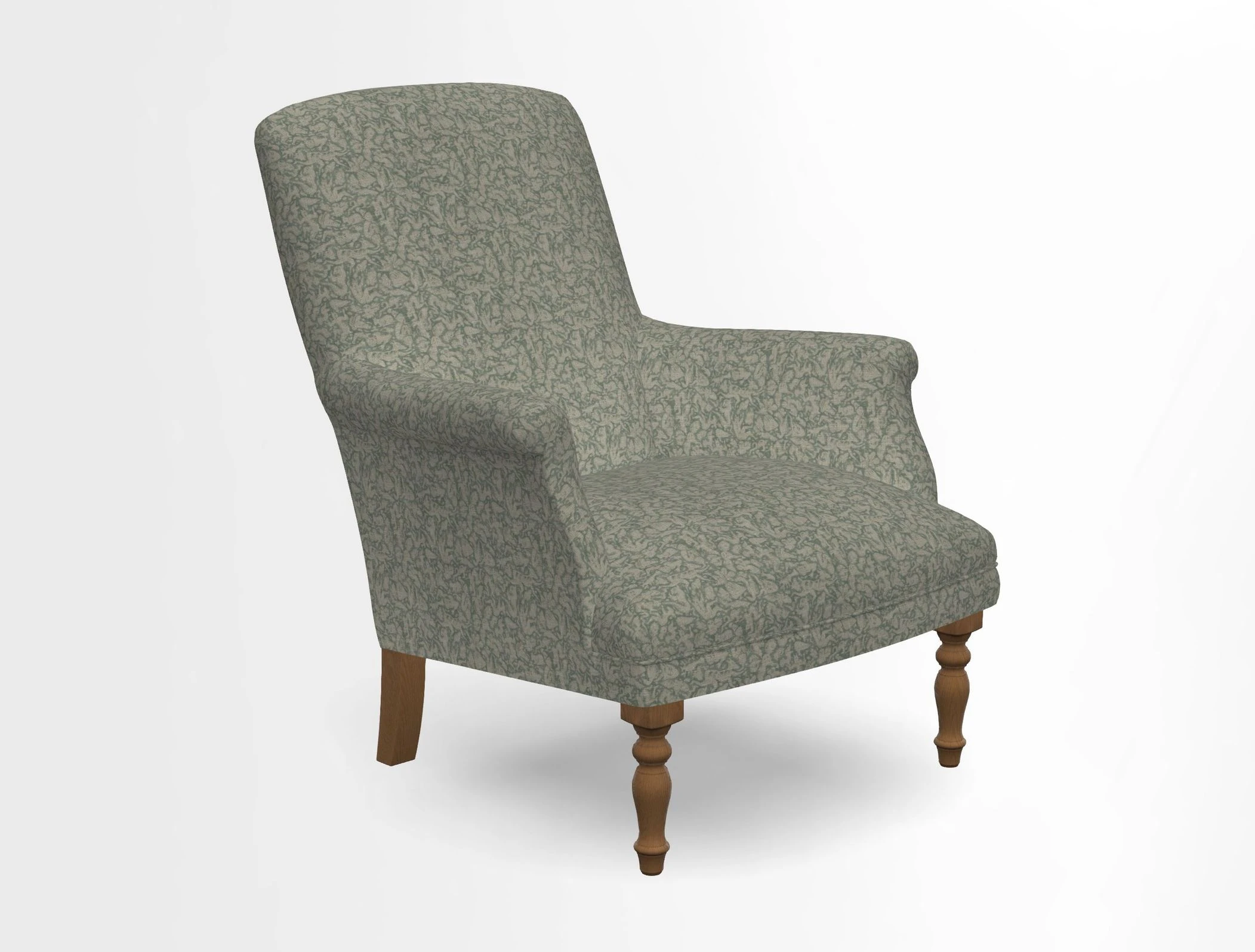 Snape chair in Frond Stripe Small Berry