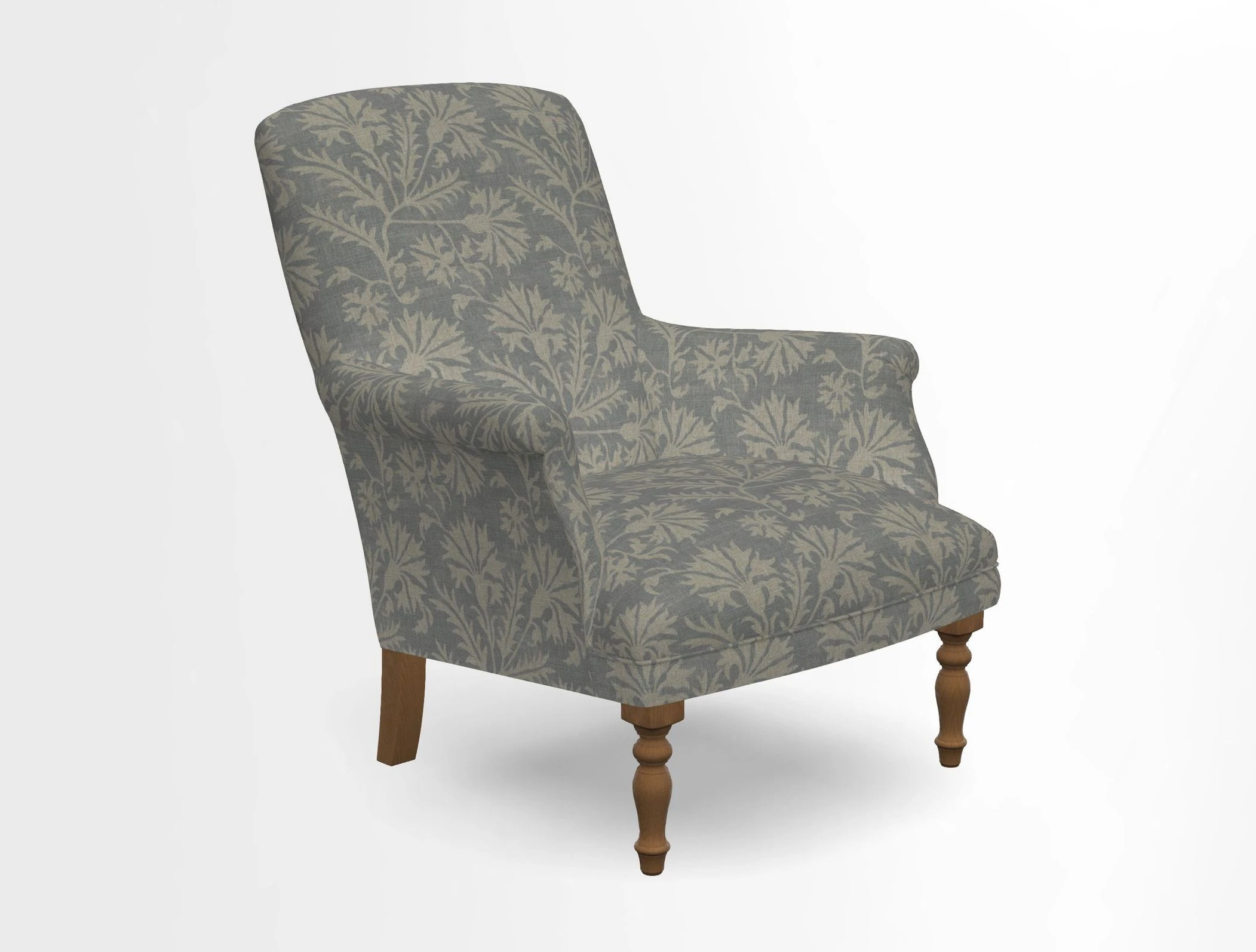 Snape chair in Frond Stripe Small Berry