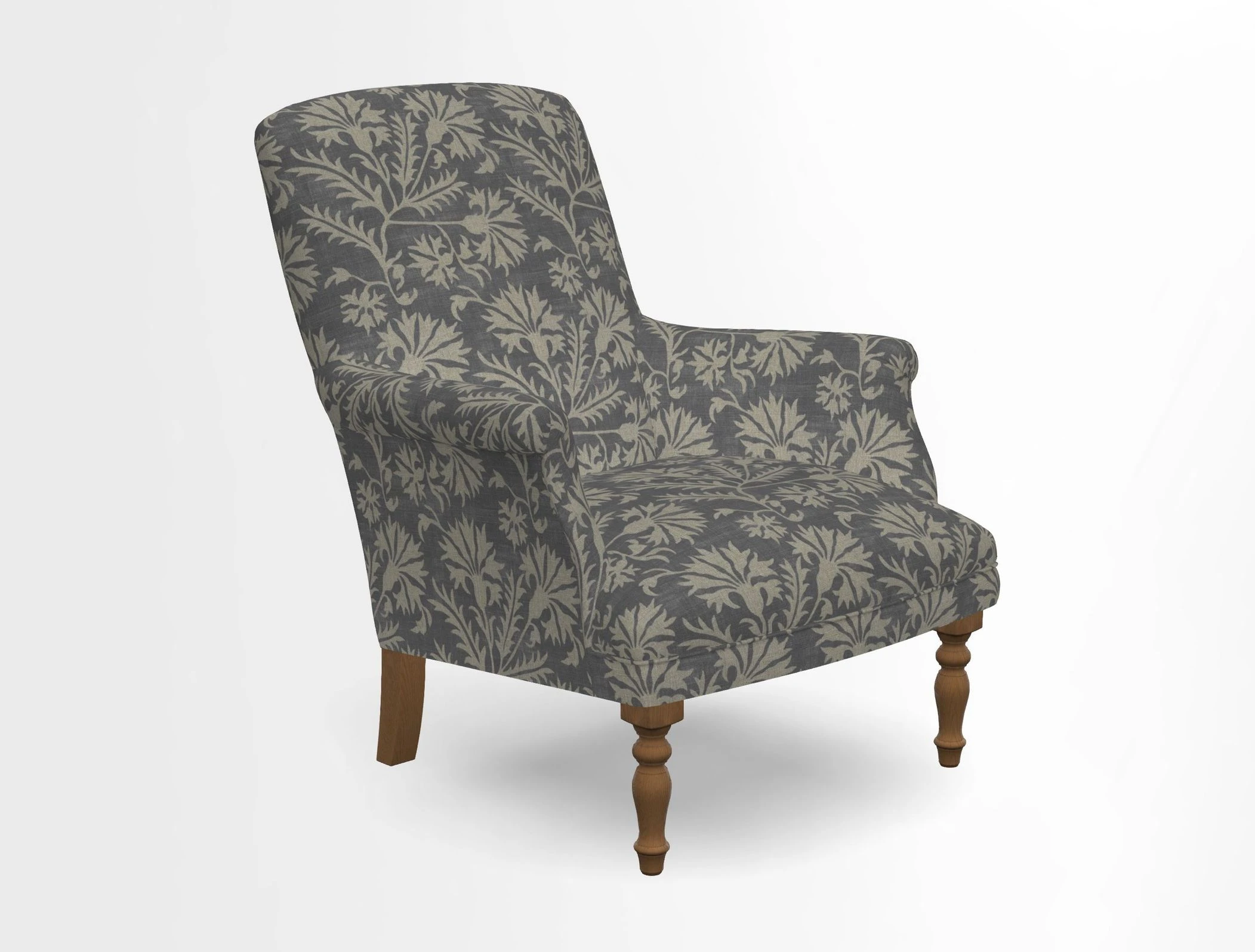 Snape chair in Frond Stripe Small Berry