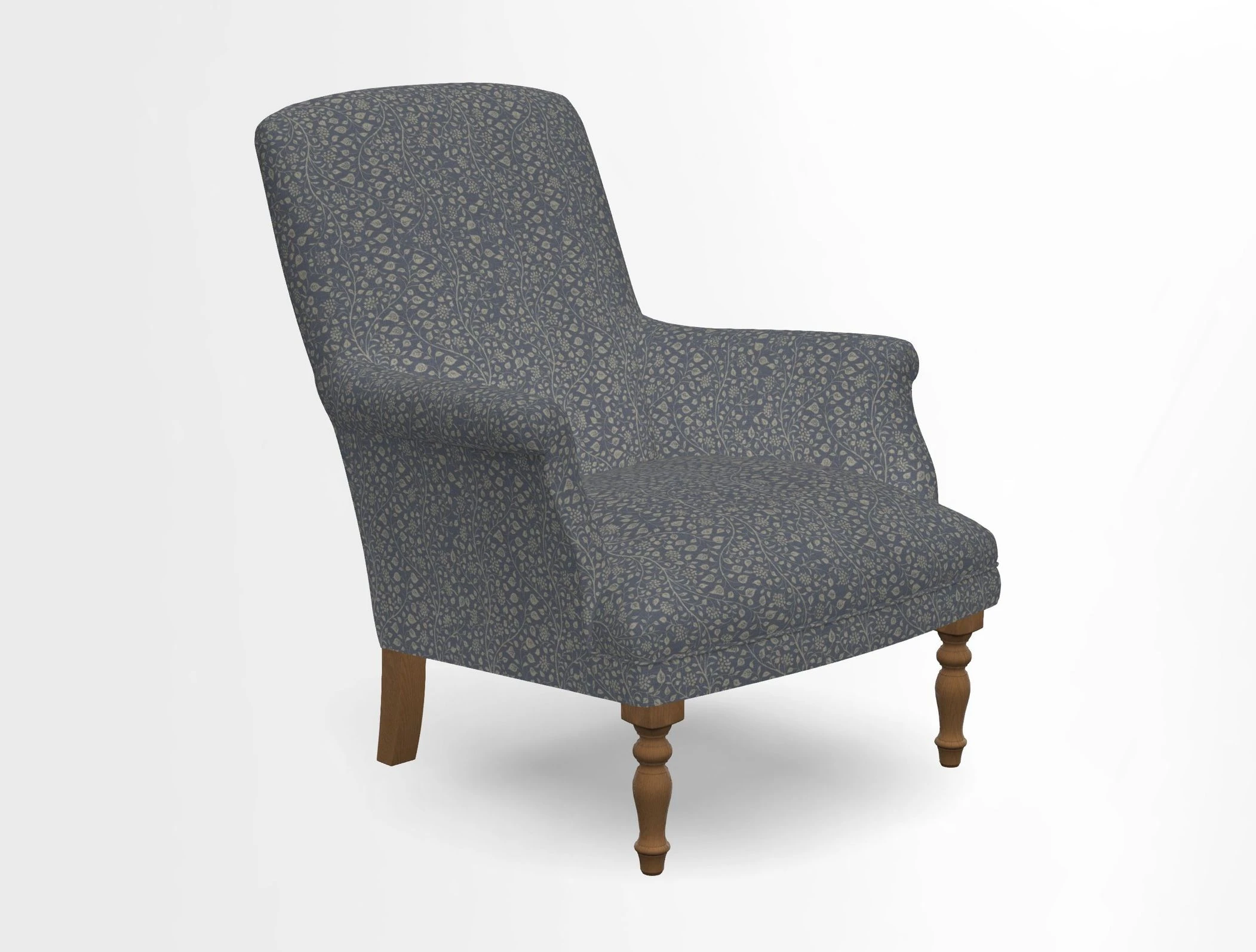 Snape chair in Frond Stripe Small Berry