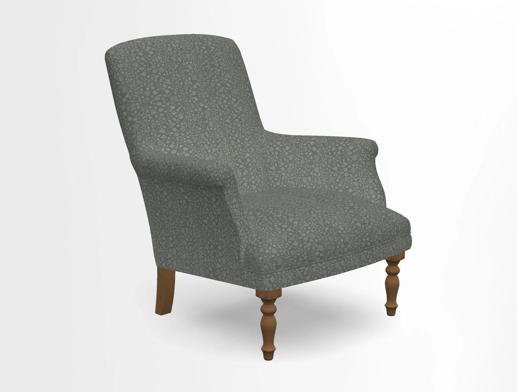 Snape chair in Frond Stripe Small Berry