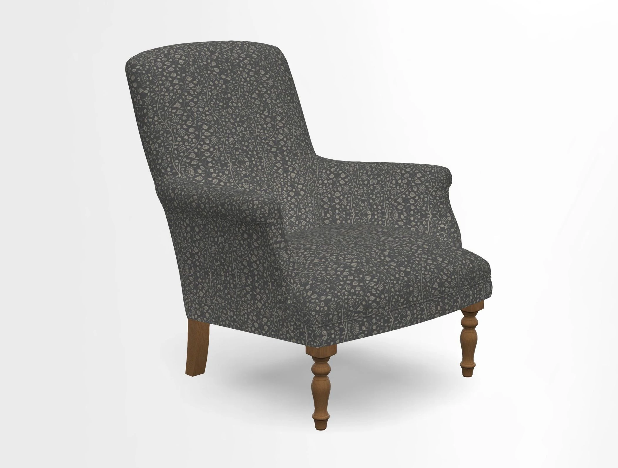 Snape chair in Frond Stripe Small Berry