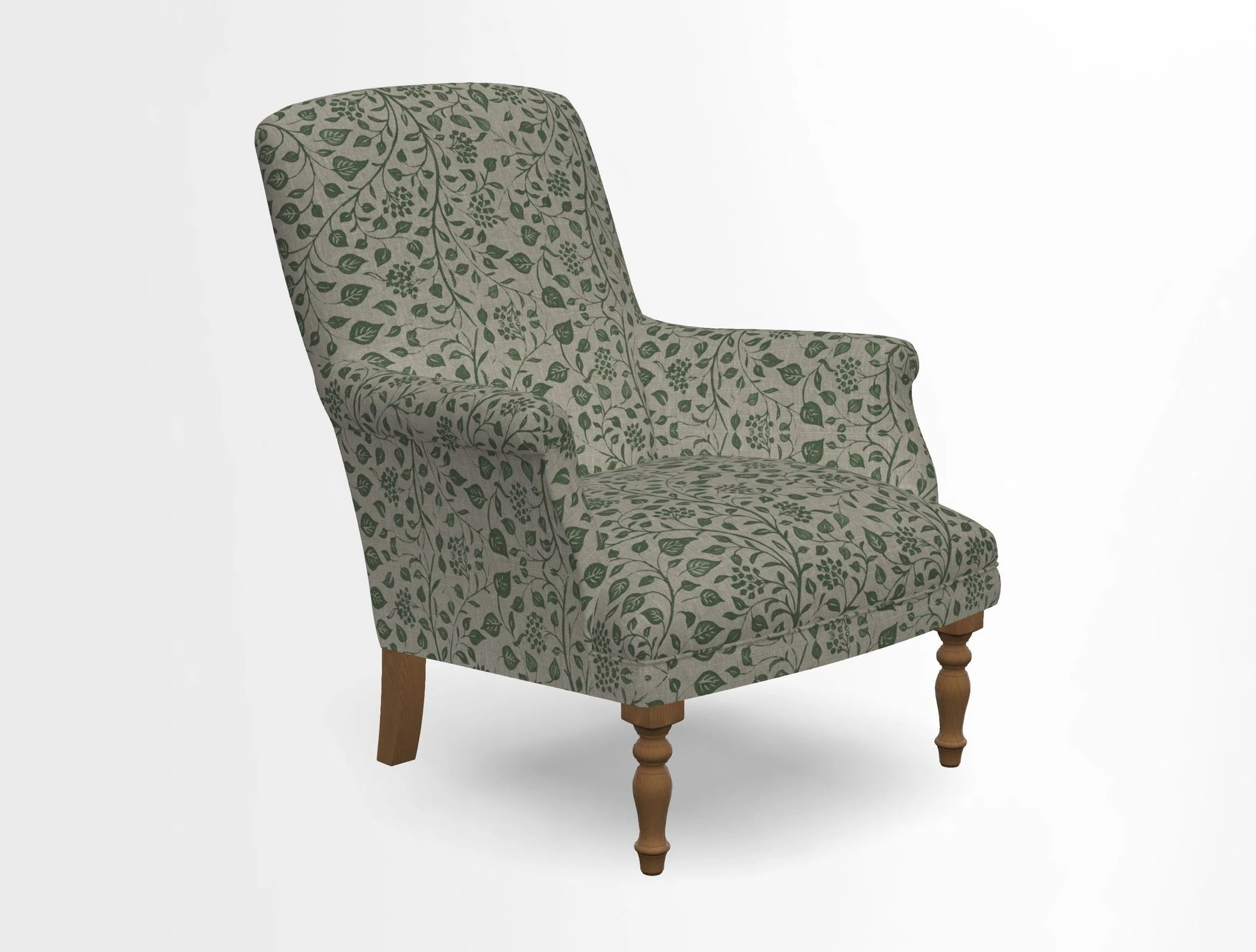Snape chair in Frond Stripe Small Berry