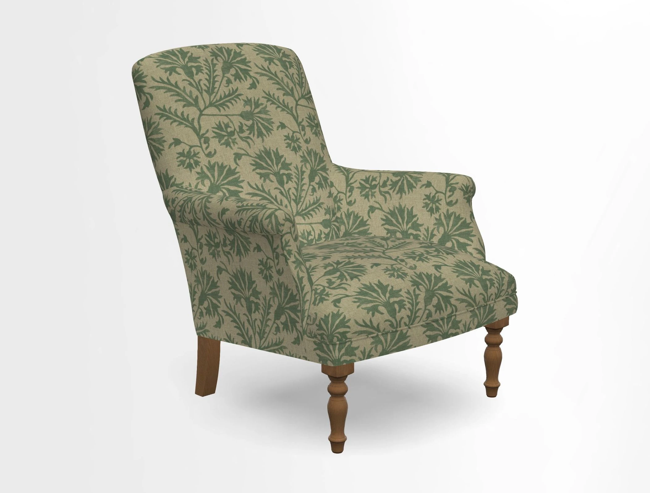 Snape chair in Frond Stripe Small Berry