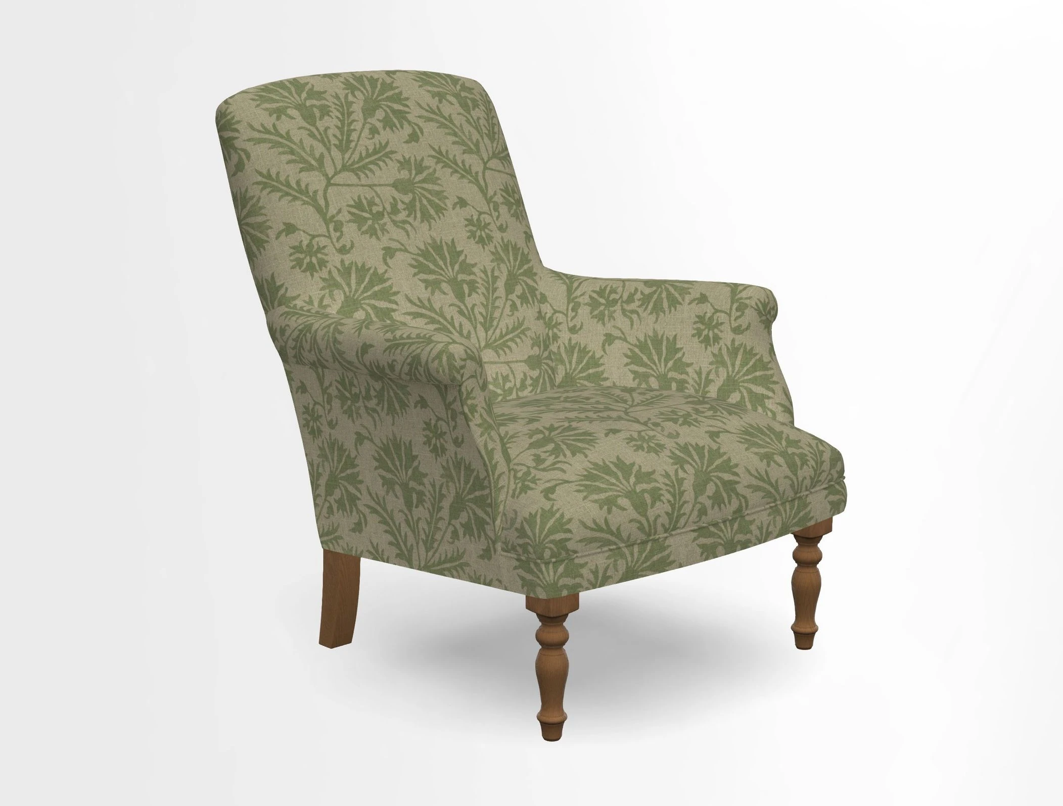 Snape chair in Frond Stripe Small Berry