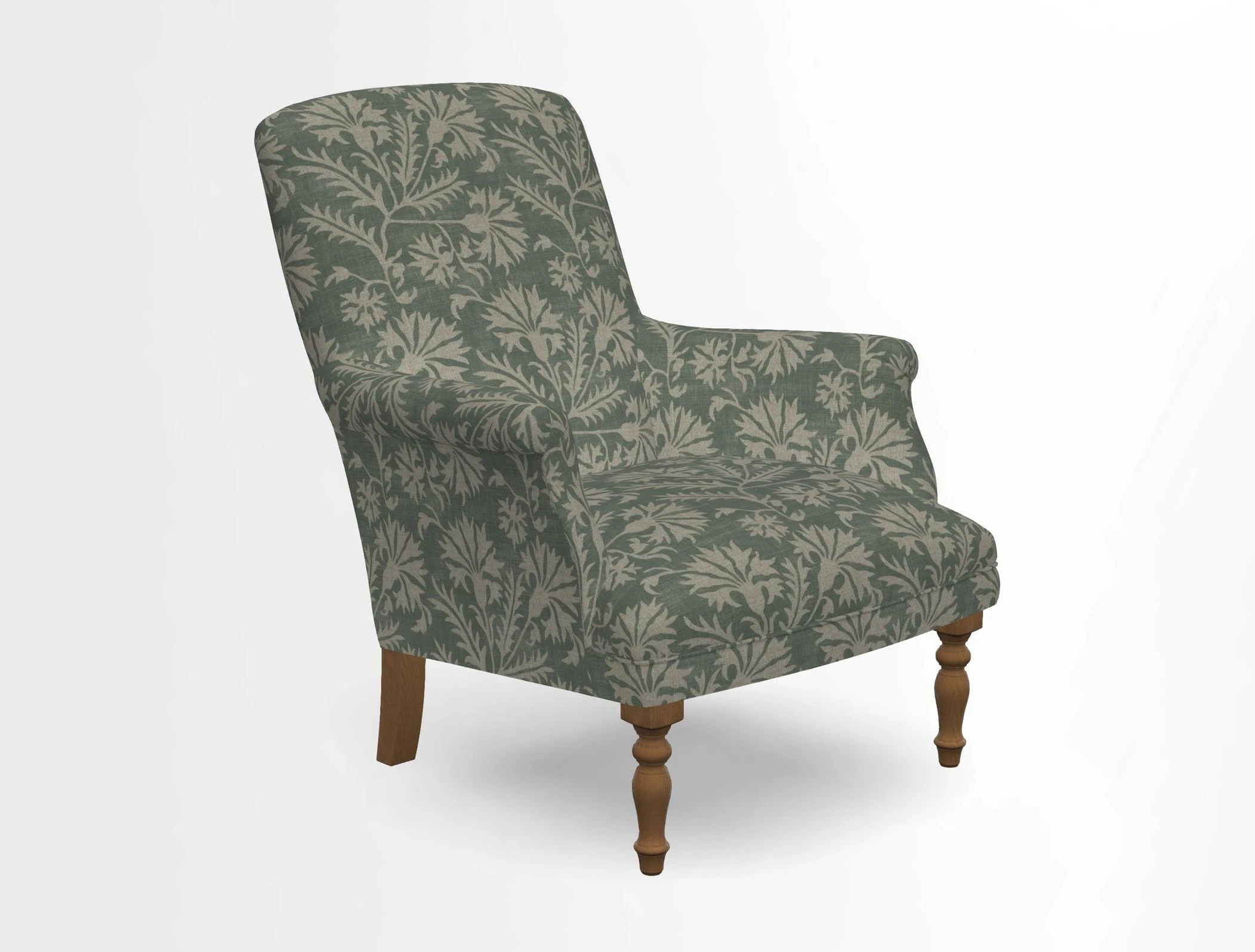 Snape chair in Frond Stripe Small Berry