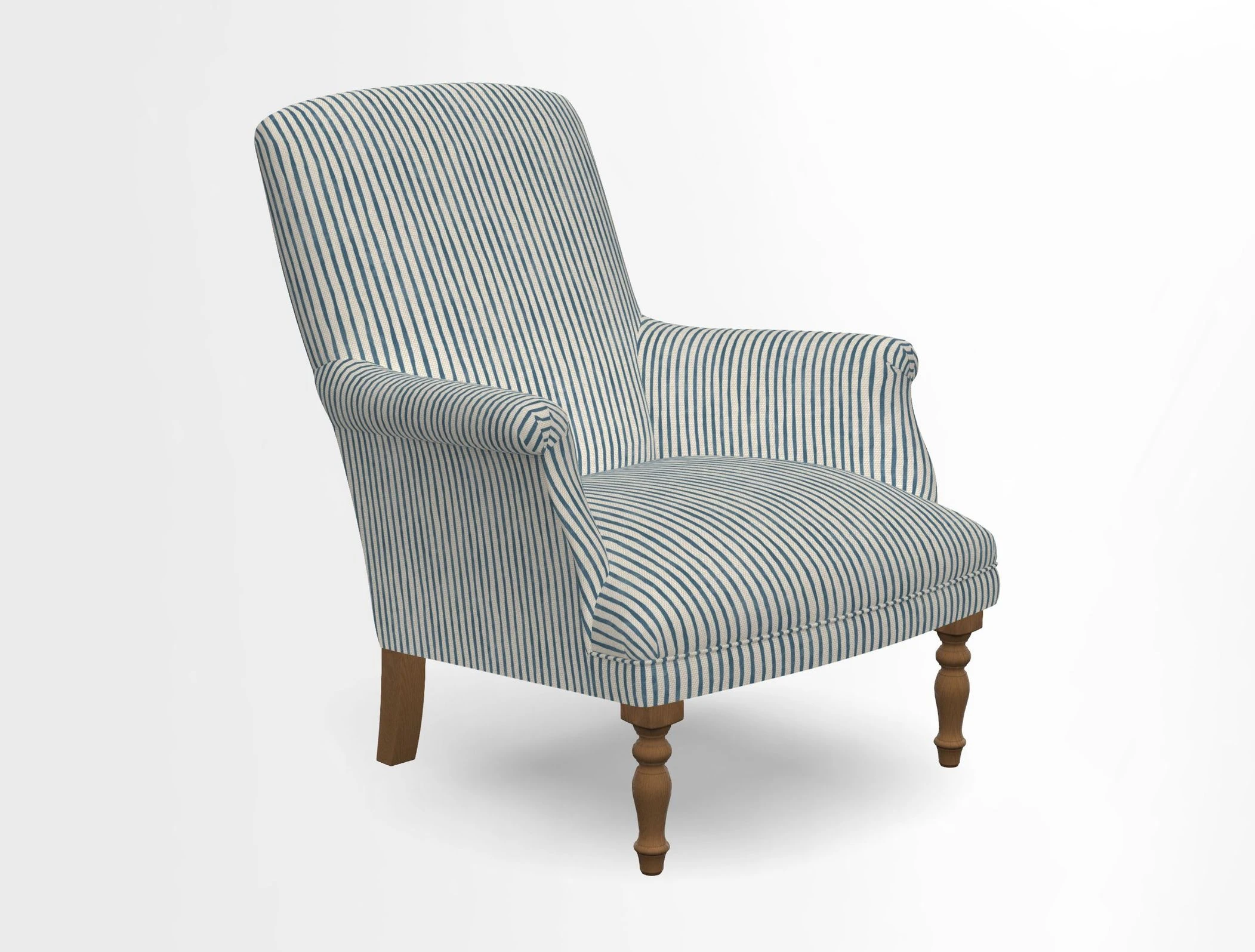 Snape chair in Frond Stripe Small Berry