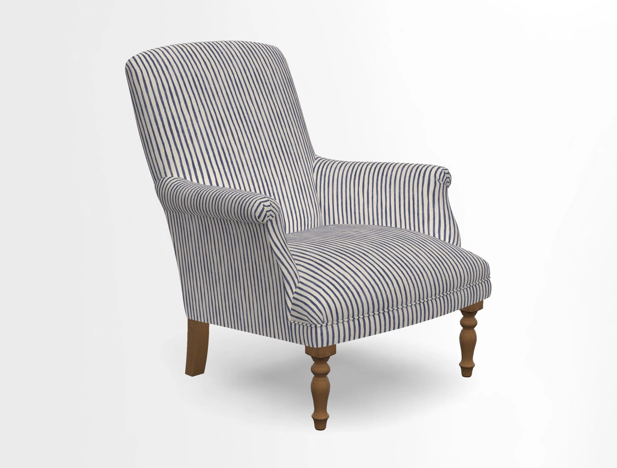 Snape chair in Frond Stripe Small Berry
