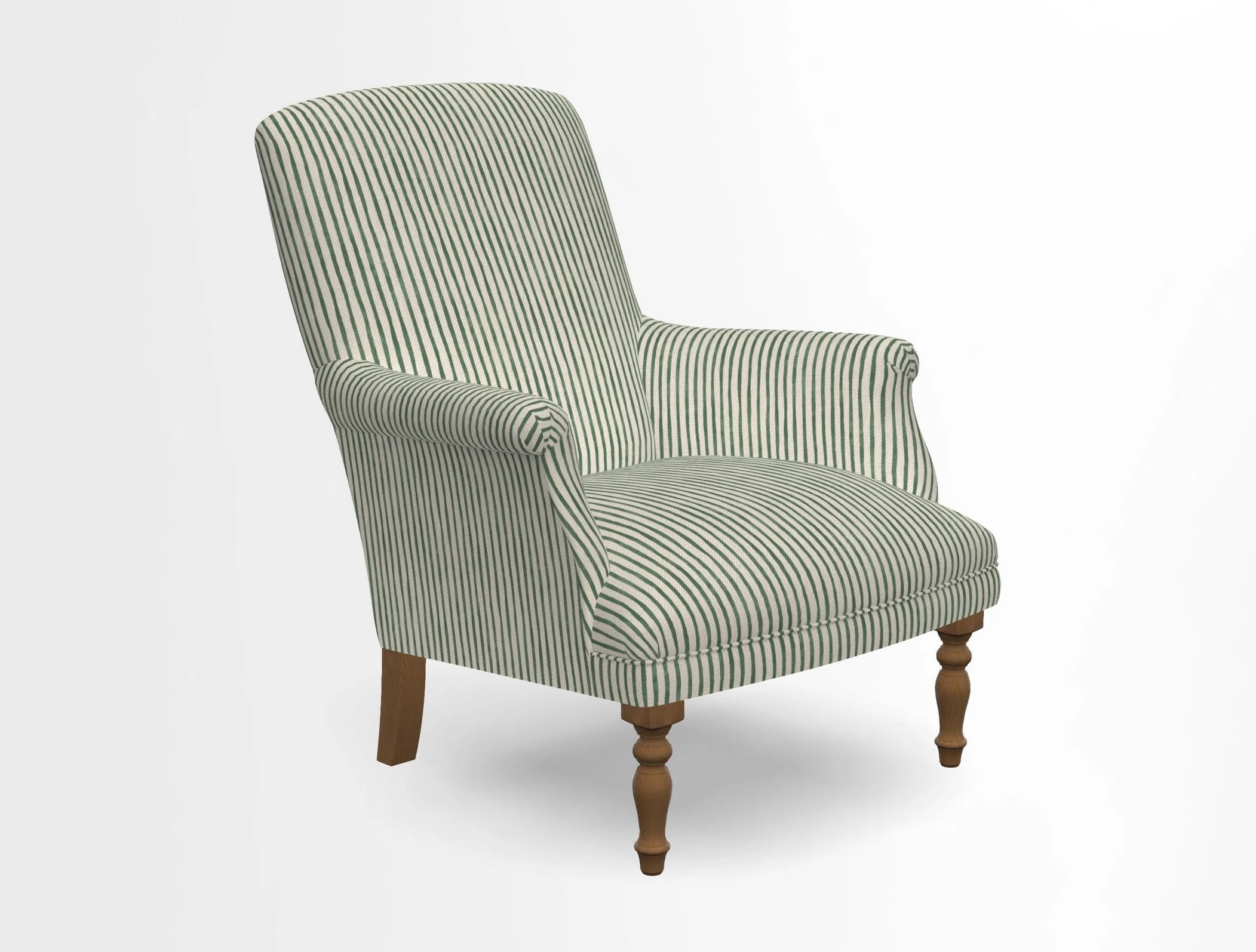 Snape chair in Frond Stripe Small Berry
