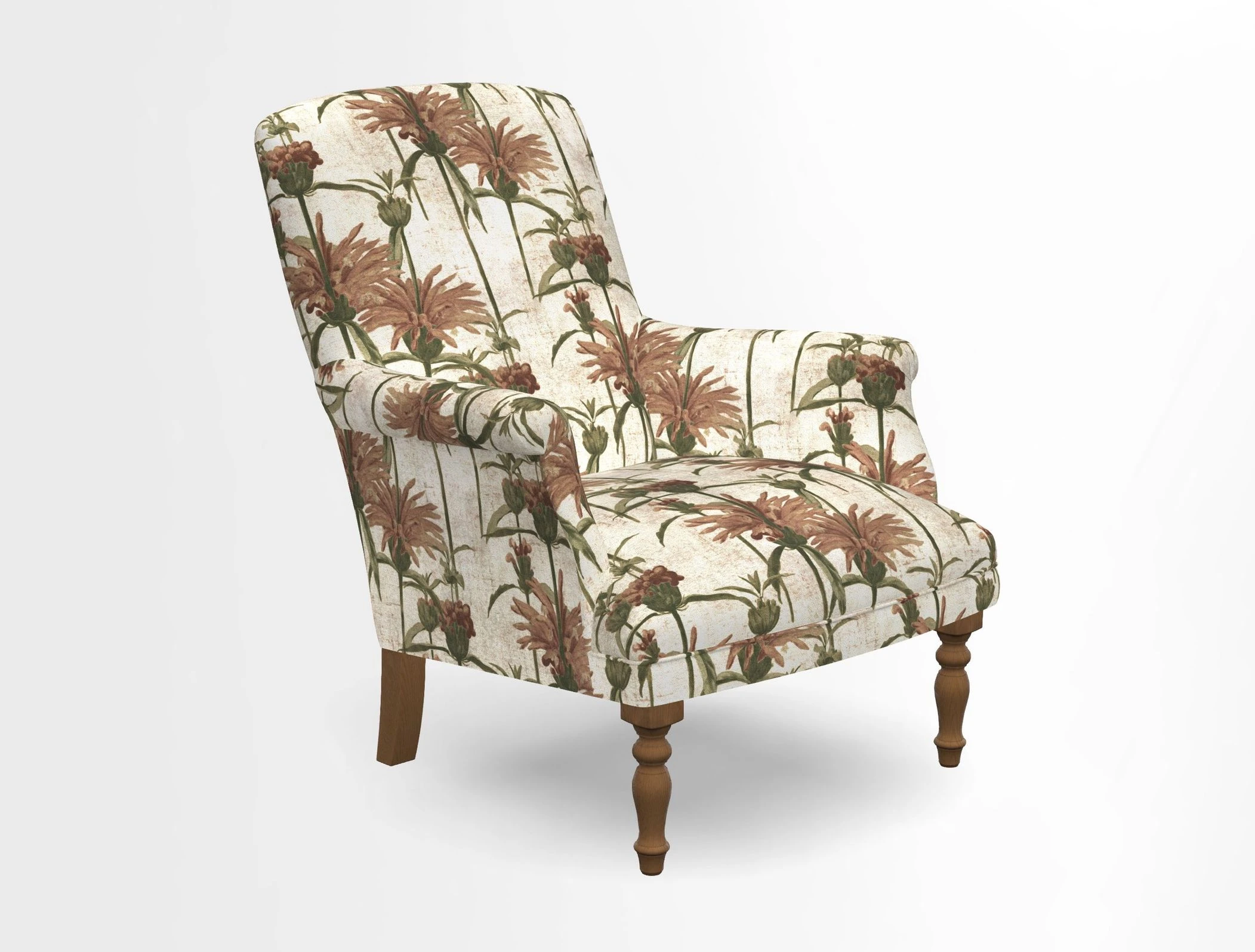 Snape chair in Frond Stripe Small Berry