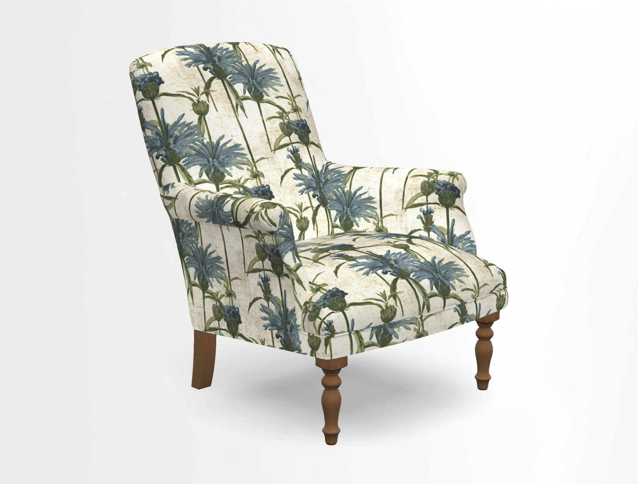 Snape chair in Frond Stripe Small Berry