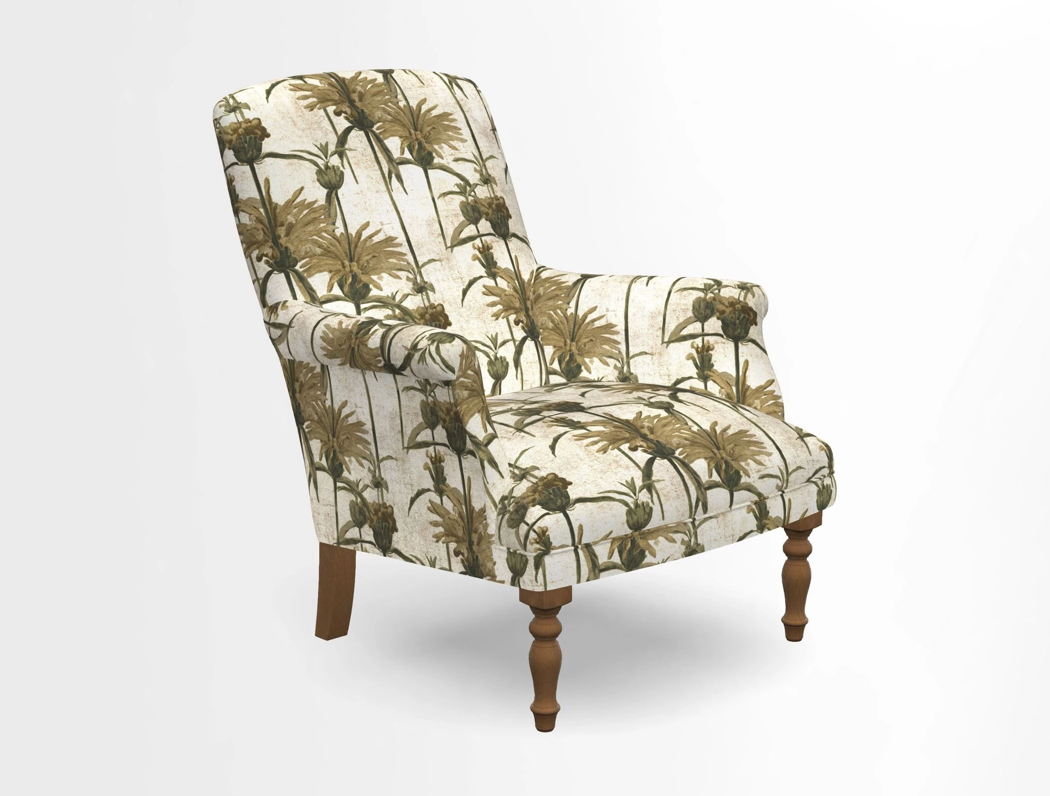 Snape chair in Frond Stripe Small Berry