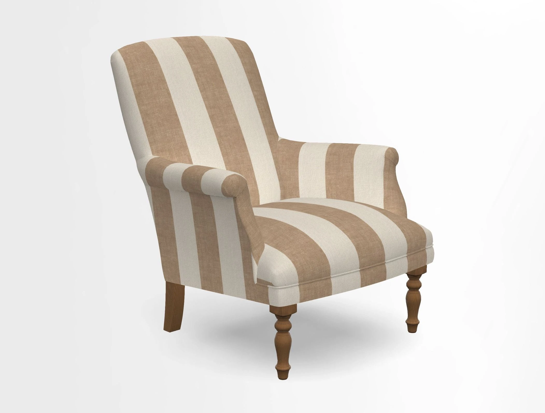 Snape chair in Frond Stripe Small Berry