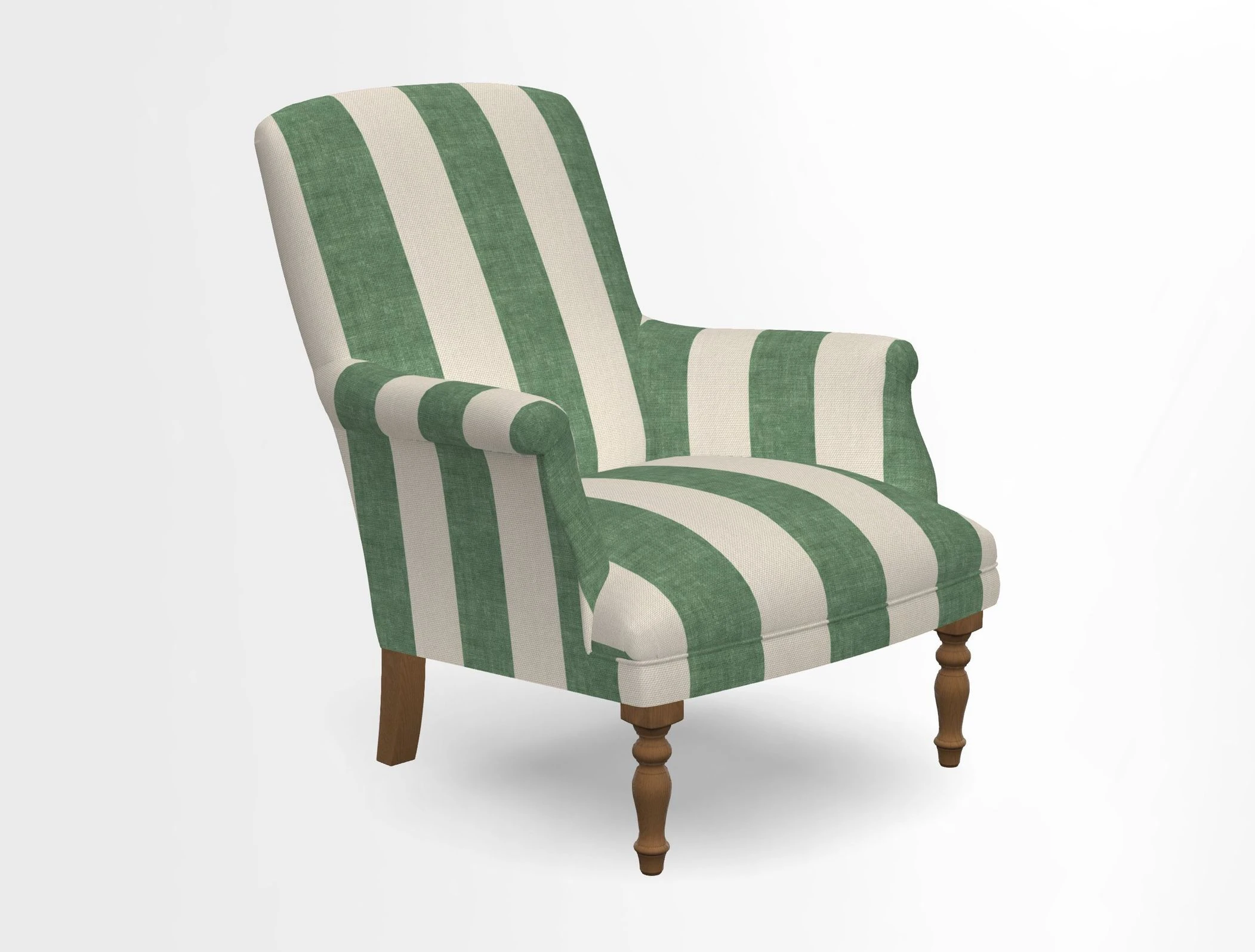 Snape chair in Frond Stripe Small Berry