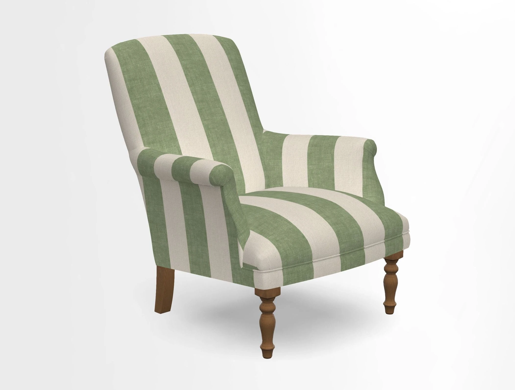 Snape chair in Frond Stripe Small Berry