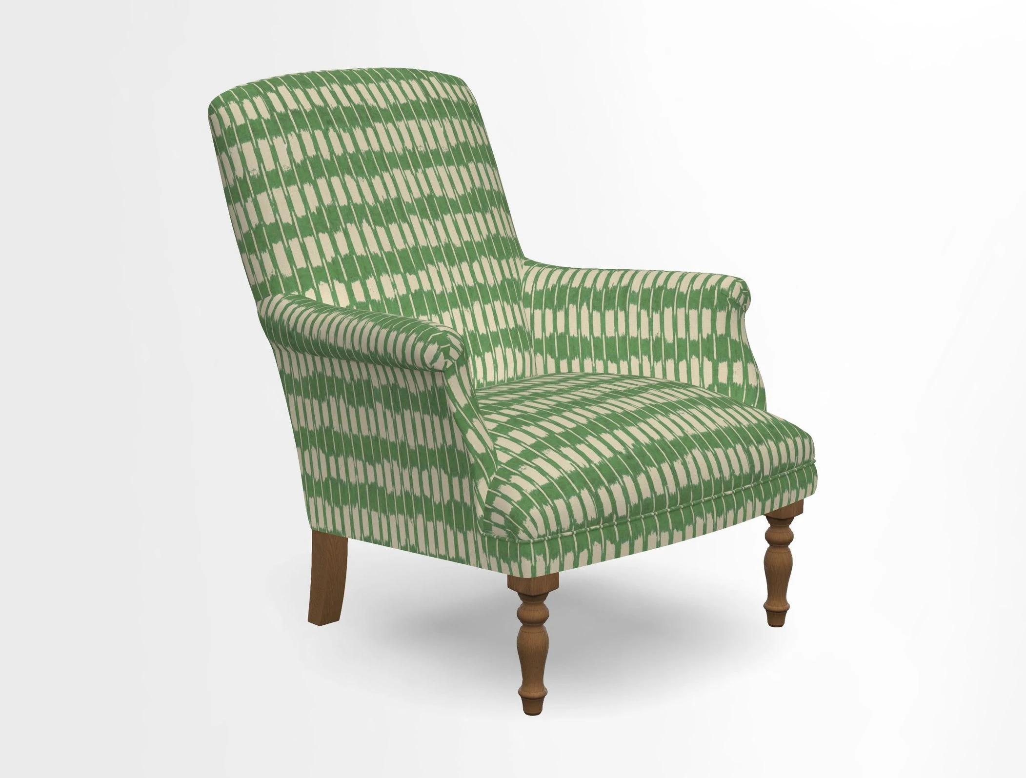 Snape chair in Frond Stripe Small Berry