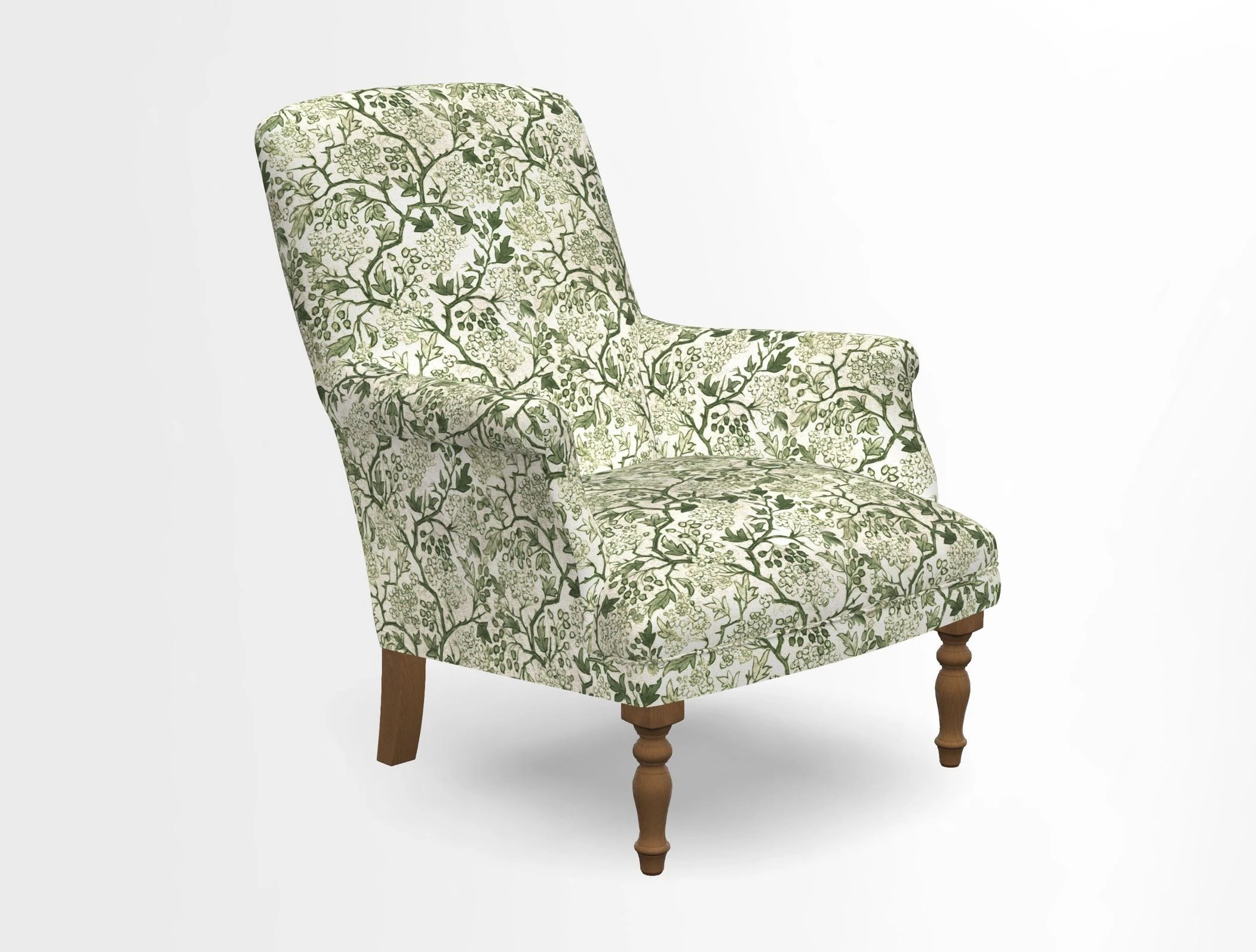 Snape chair in Frond Stripe Small Berry