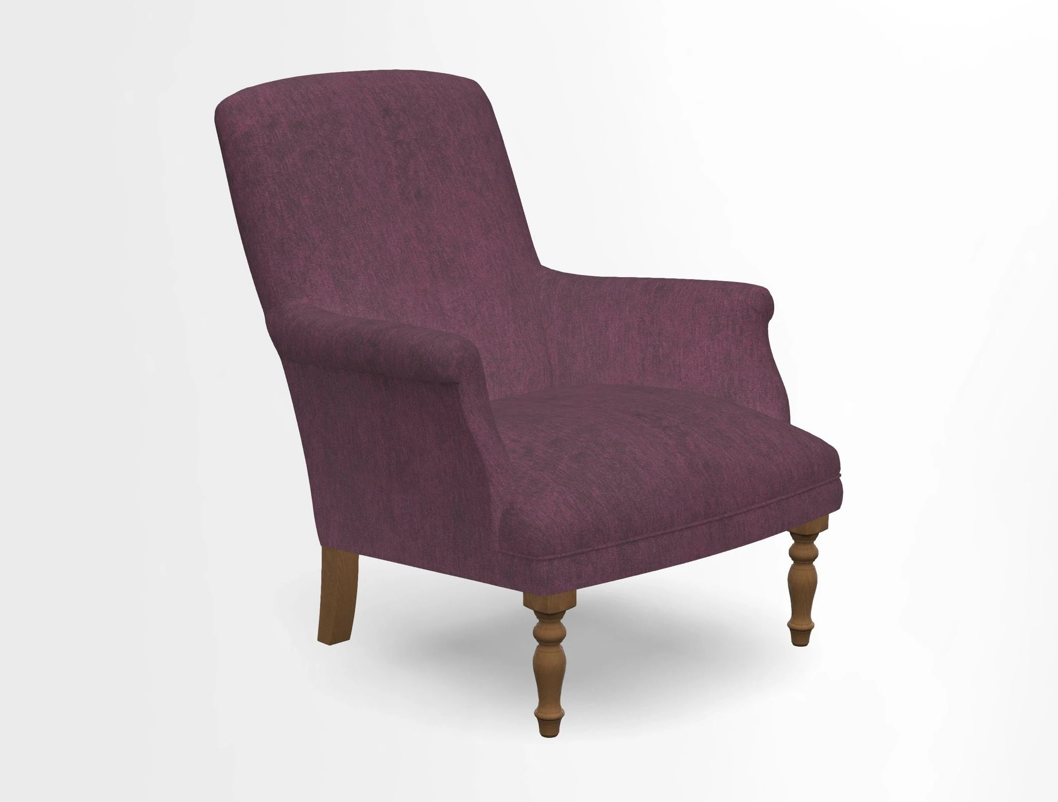 Snape chair in Frond Stripe Small Berry