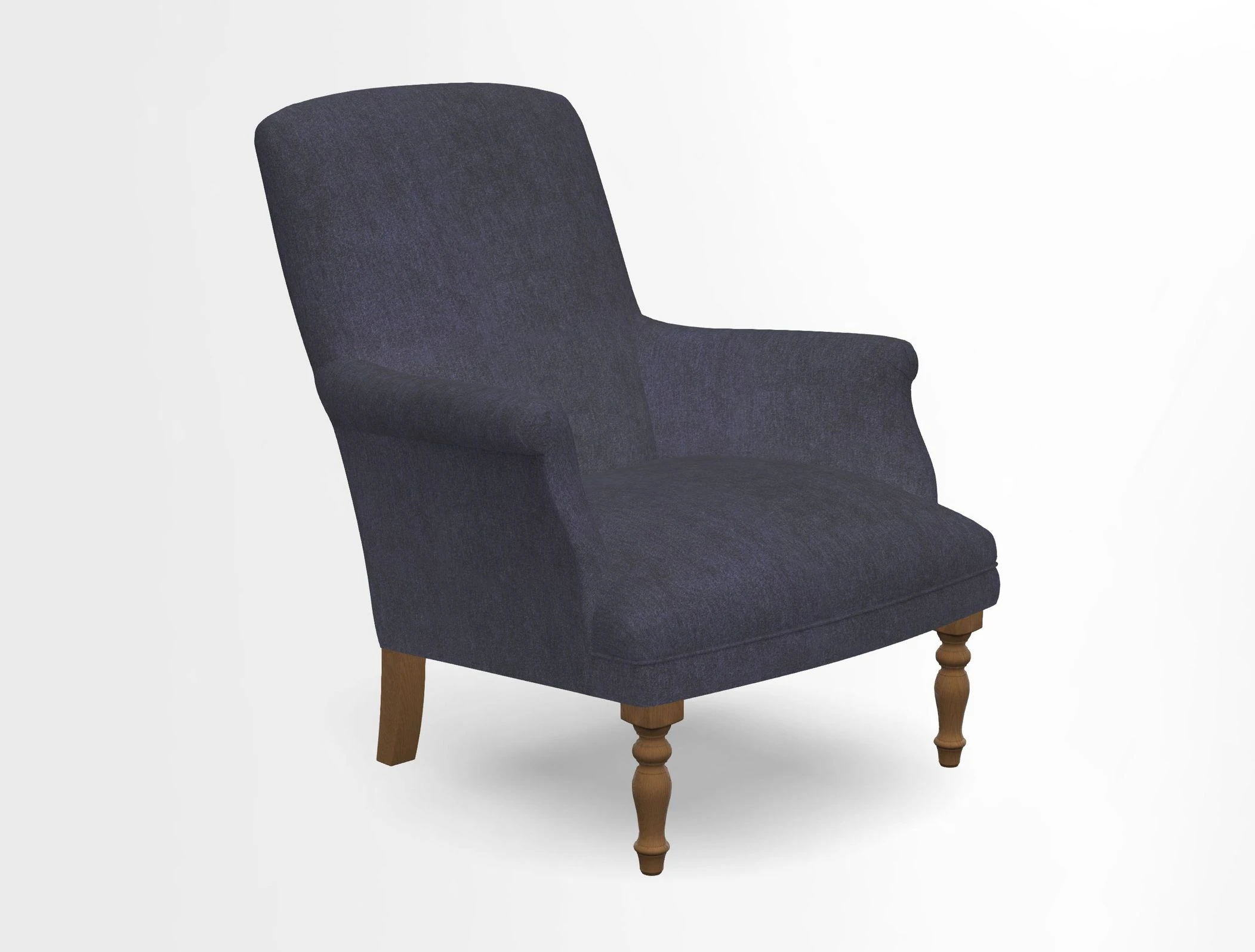 Snape chair in Frond Stripe Small Berry