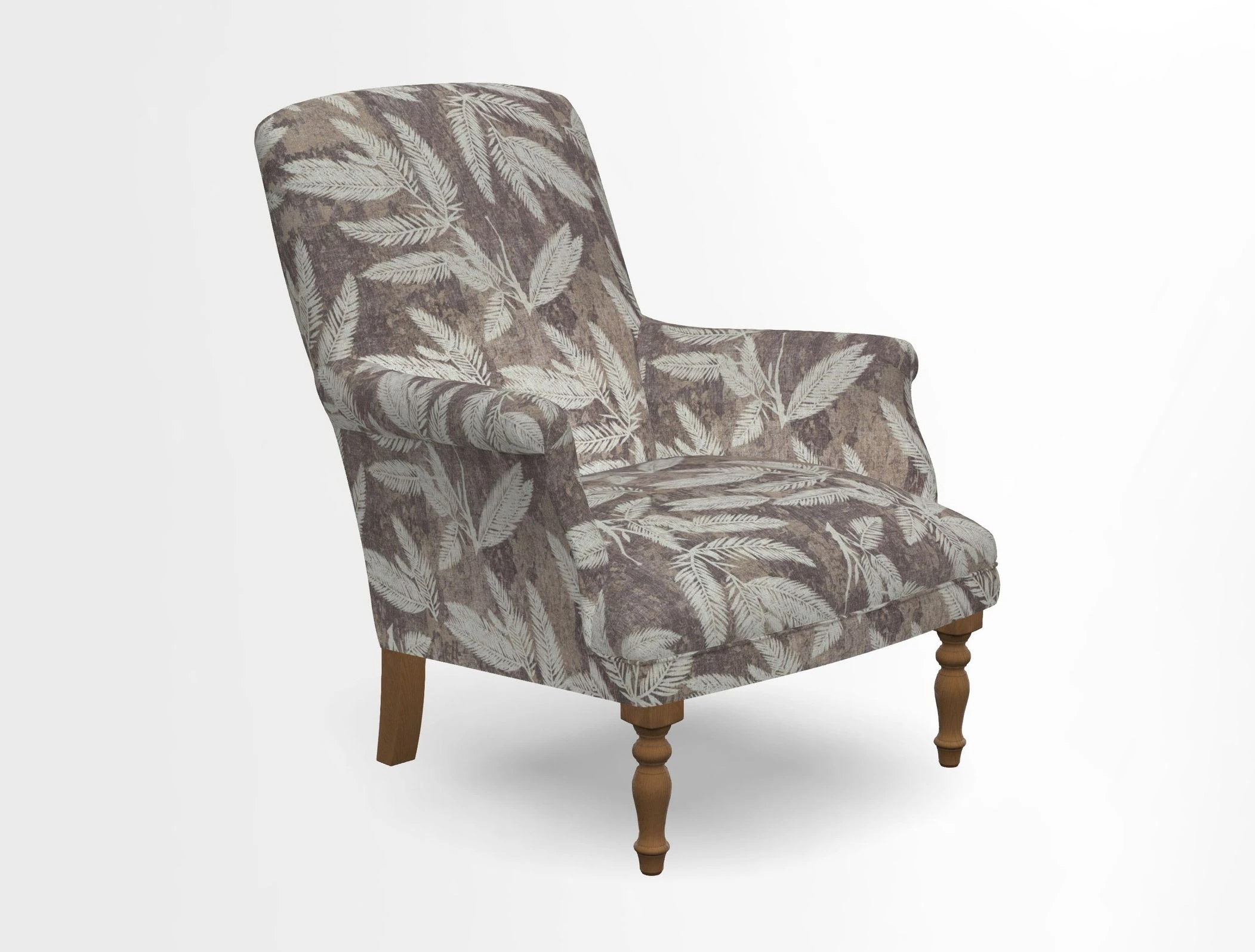 Snape chair in Frond Stripe Small Berry