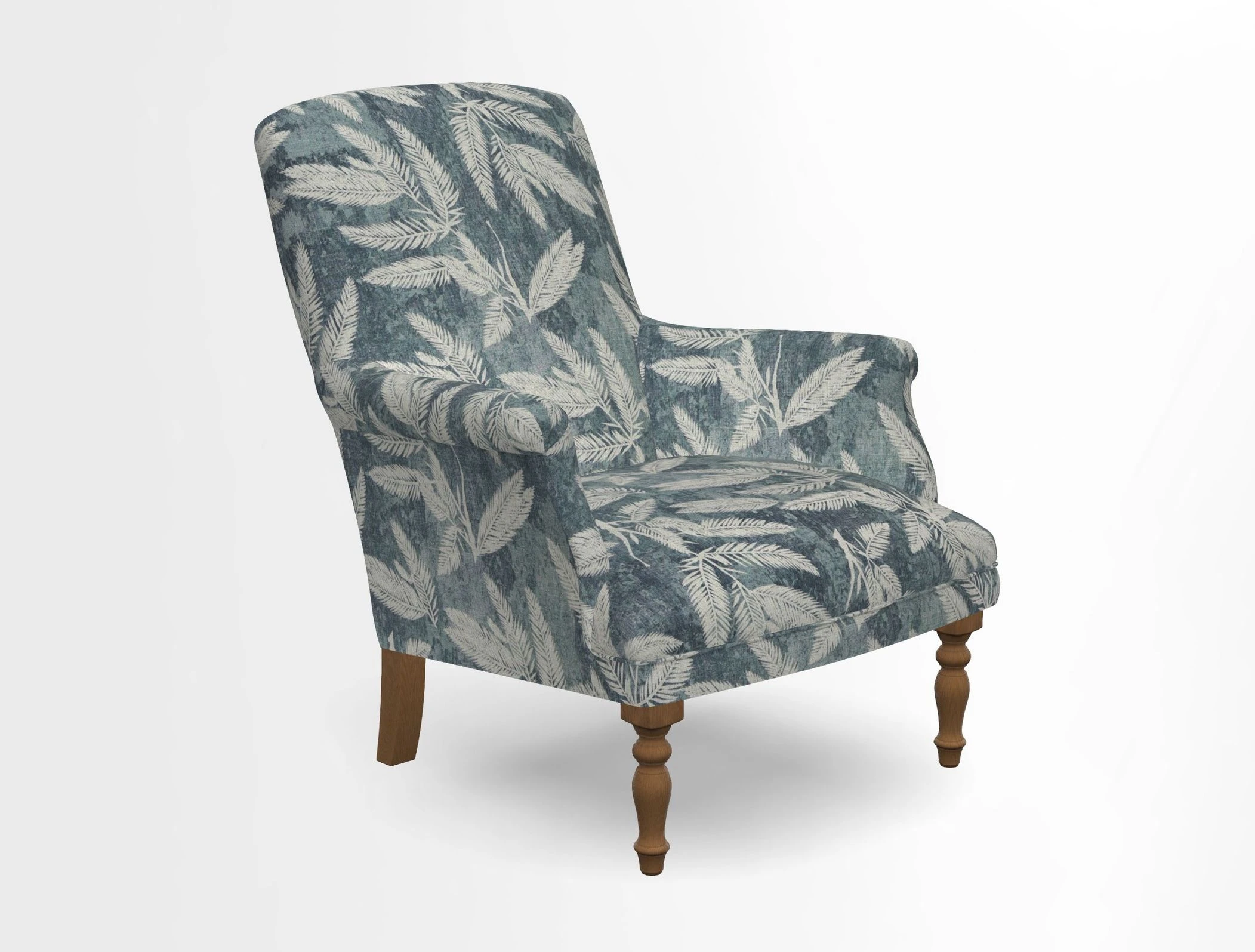 Snape chair in Frond Stripe Small Berry