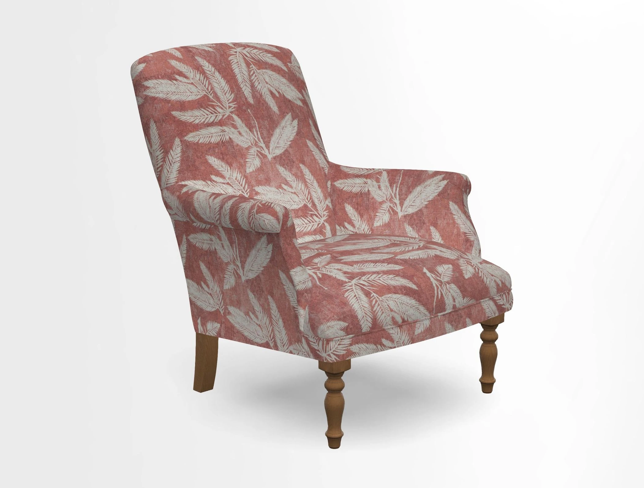 Snape chair in Frond Stripe Small Berry