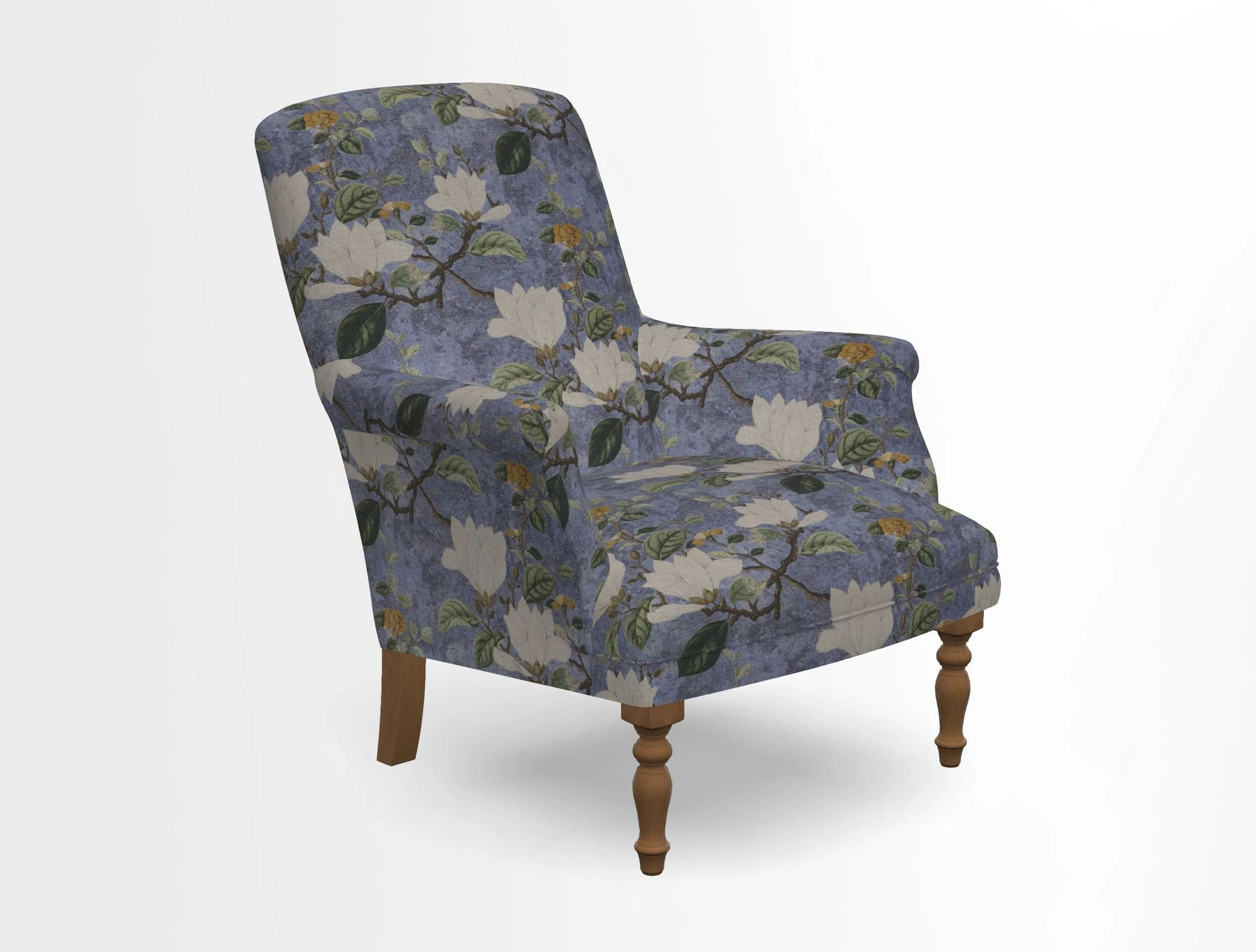Snape chair in Frond Stripe Small Berry