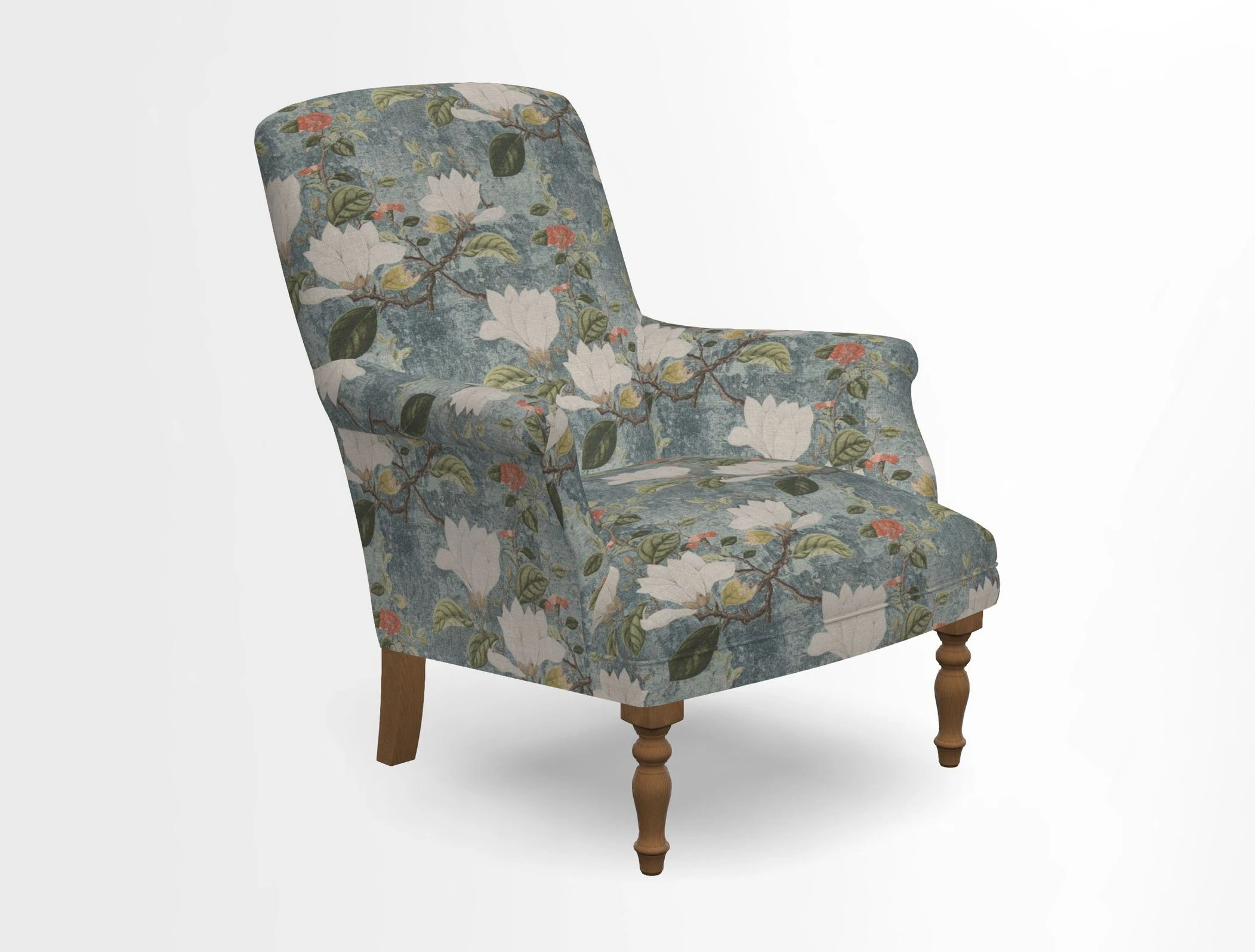 Snape chair in Frond Stripe Small Berry