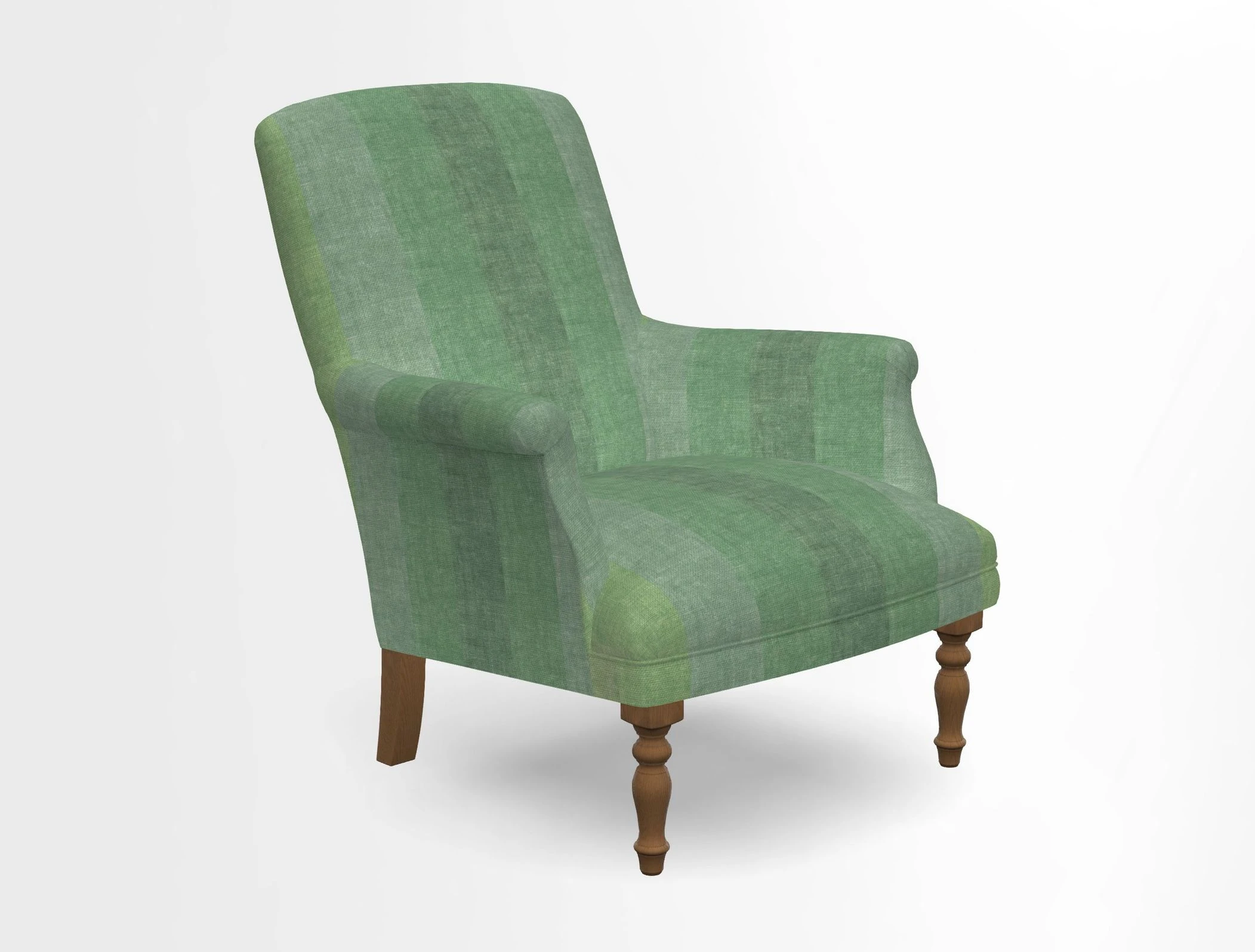 Snape chair in Frond Stripe Small Berry