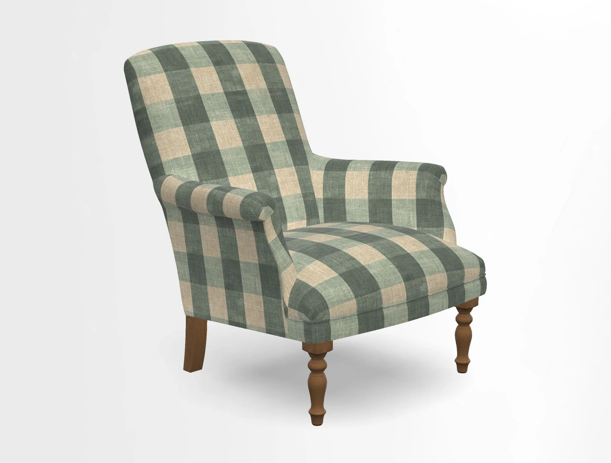 Snape chair in Frond Stripe Small Berry