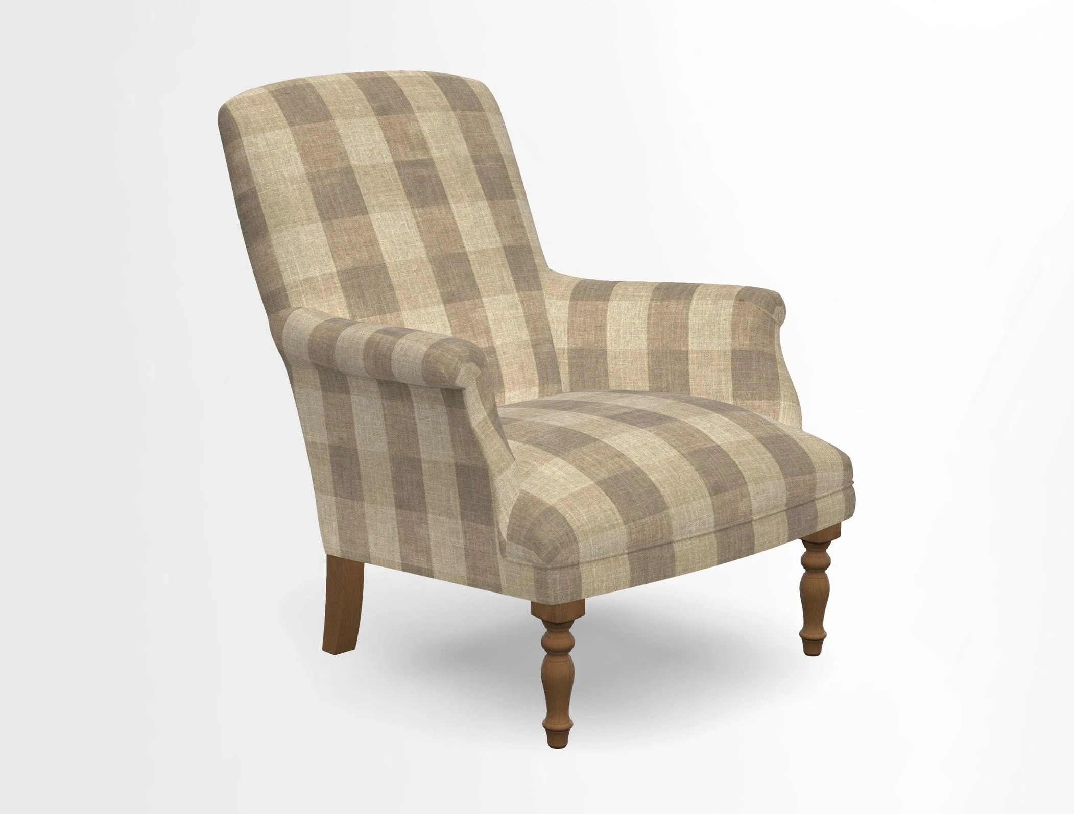 Snape chair in Frond Stripe Small Berry