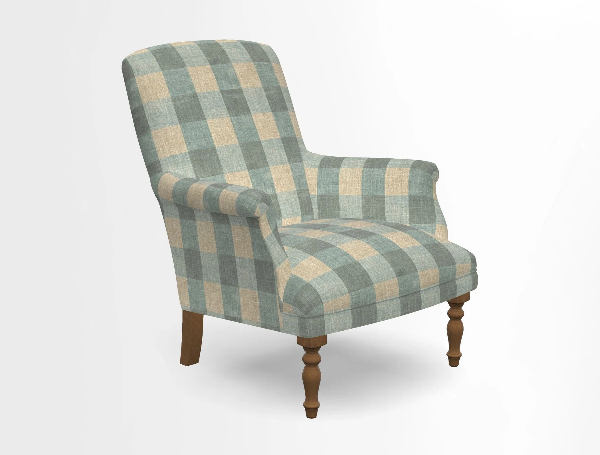 Snape chair in Frond Stripe Small Berry