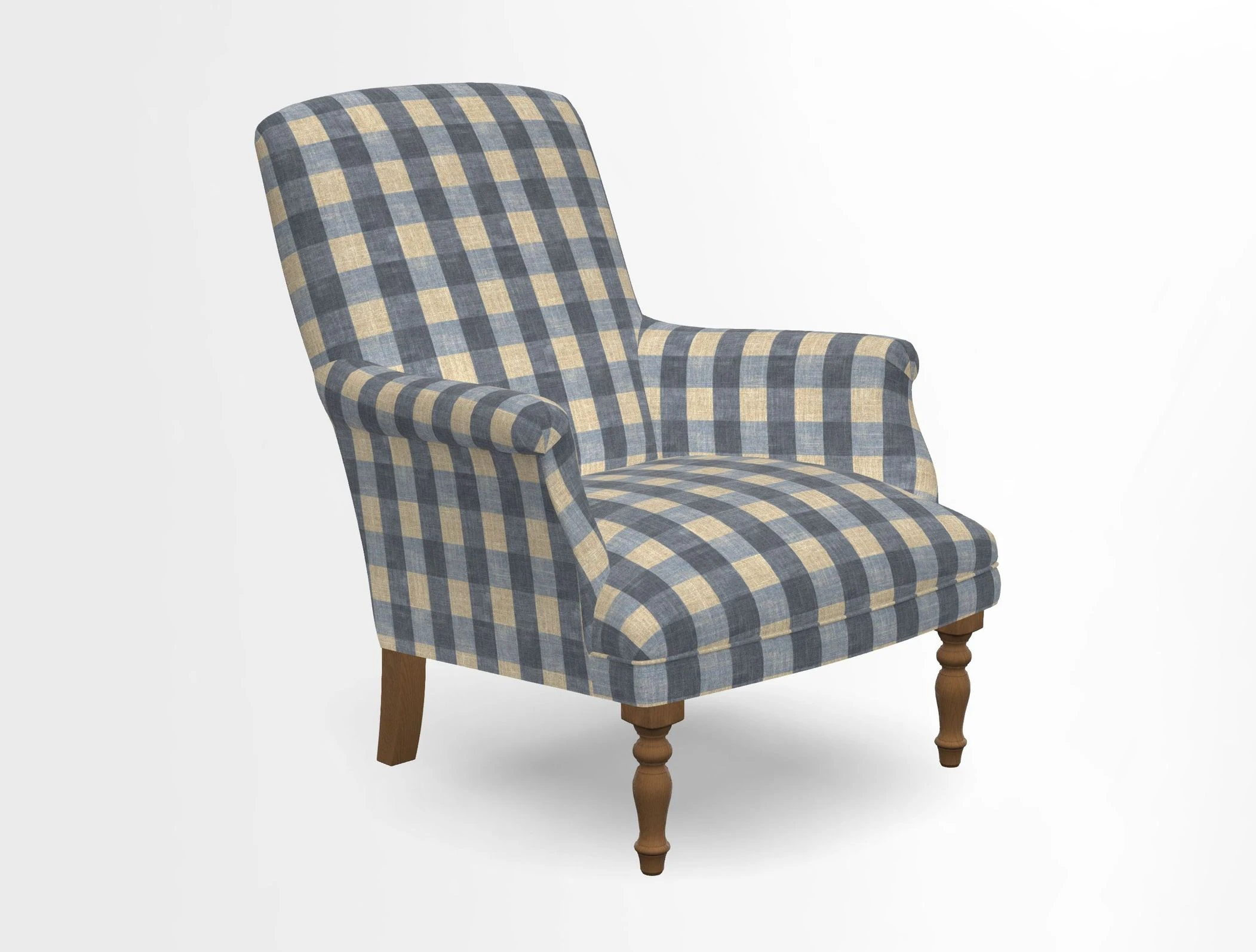 Snape chair in Frond Stripe Small Berry