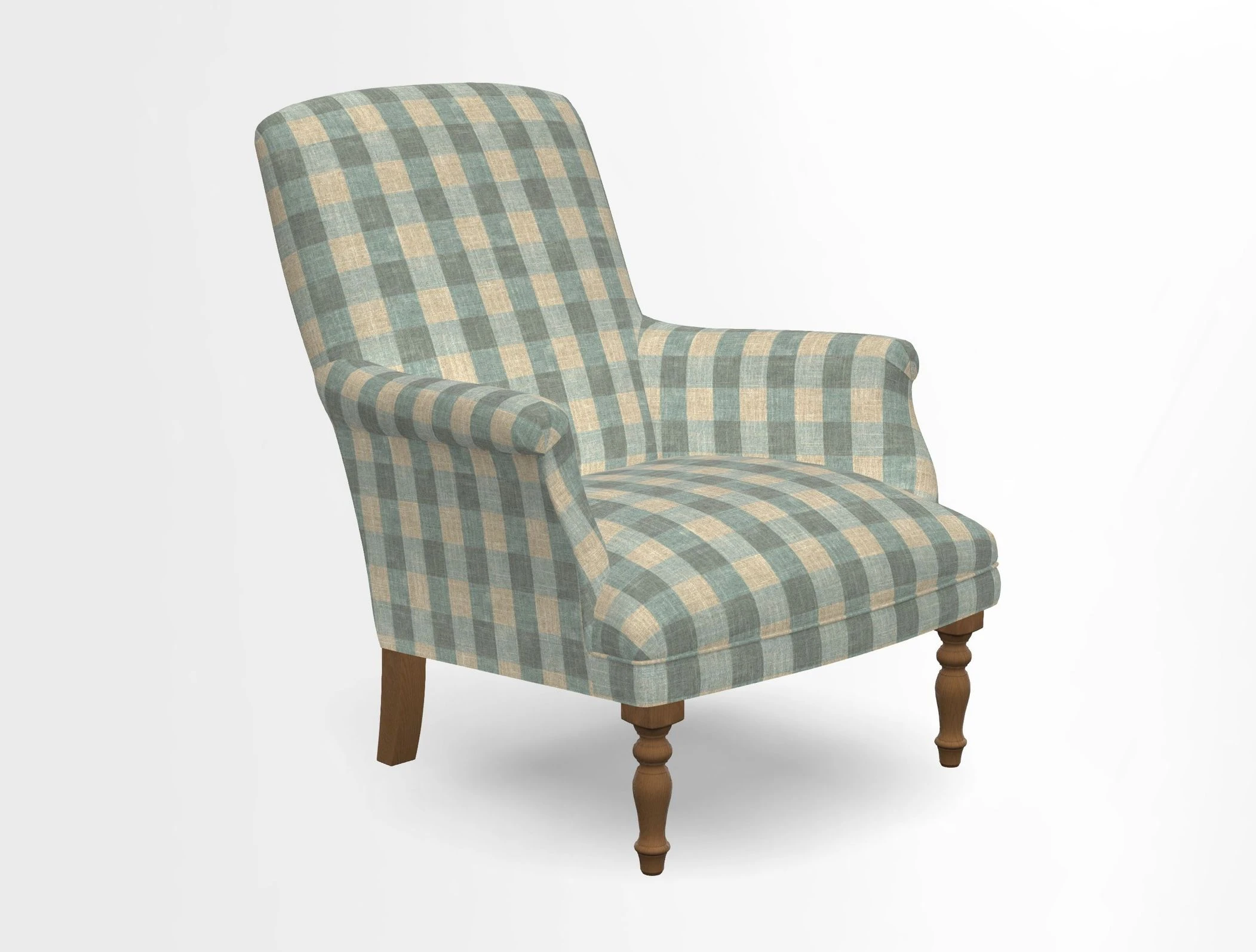 Snape chair in Frond Stripe Small Berry