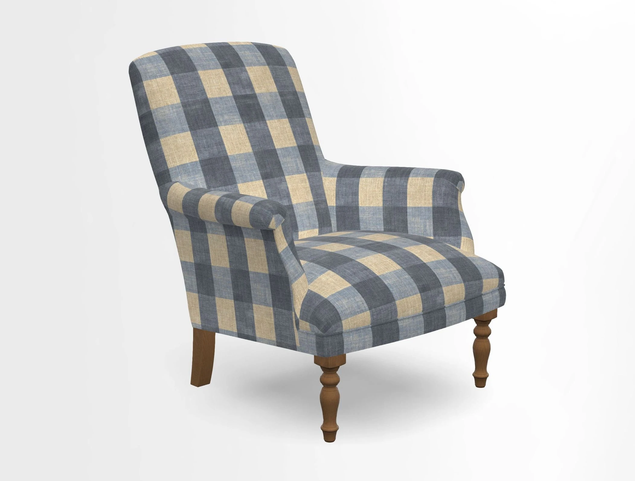Snape chair in Frond Stripe Small Berry