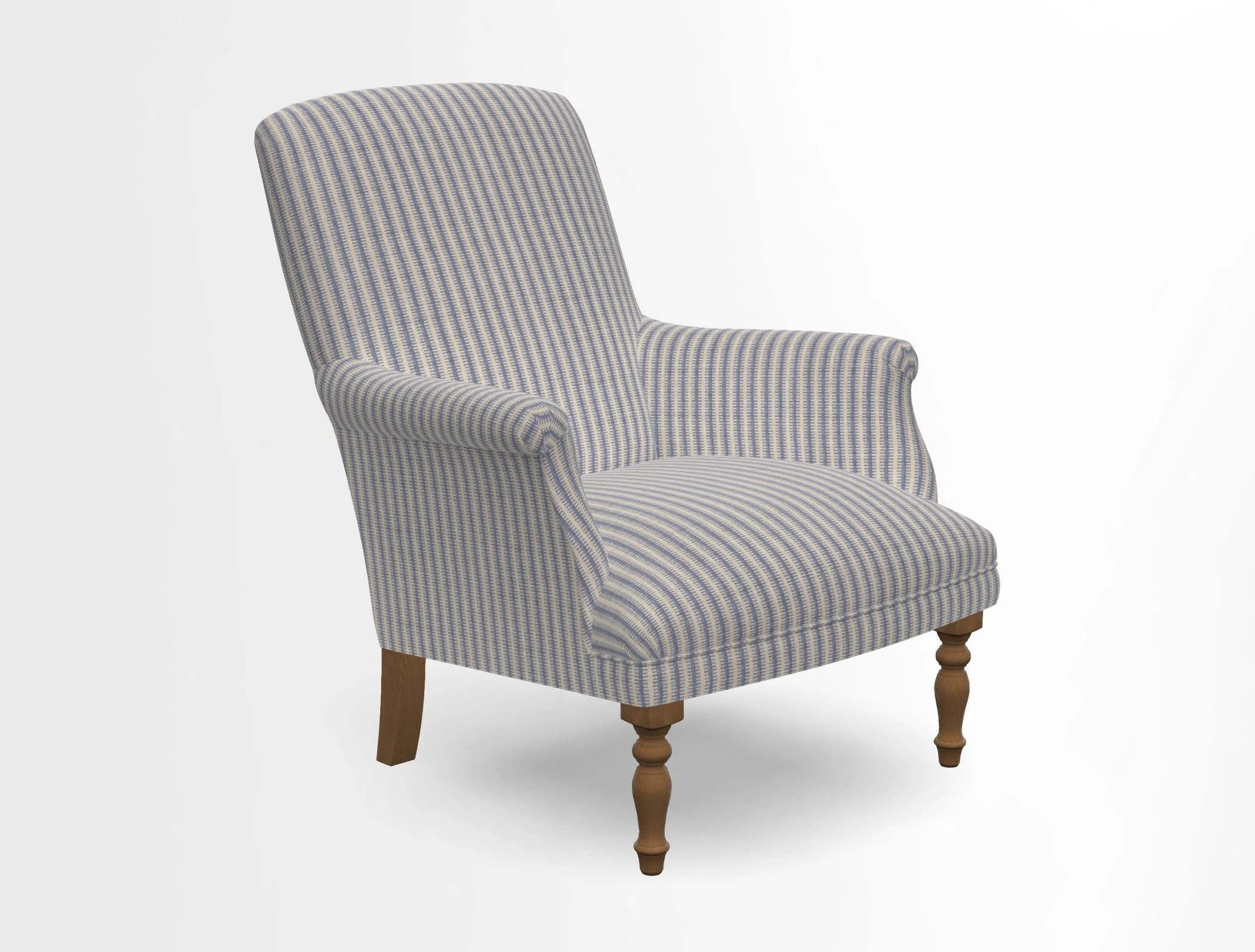 Snape chair in Frond Stripe Small Berry
