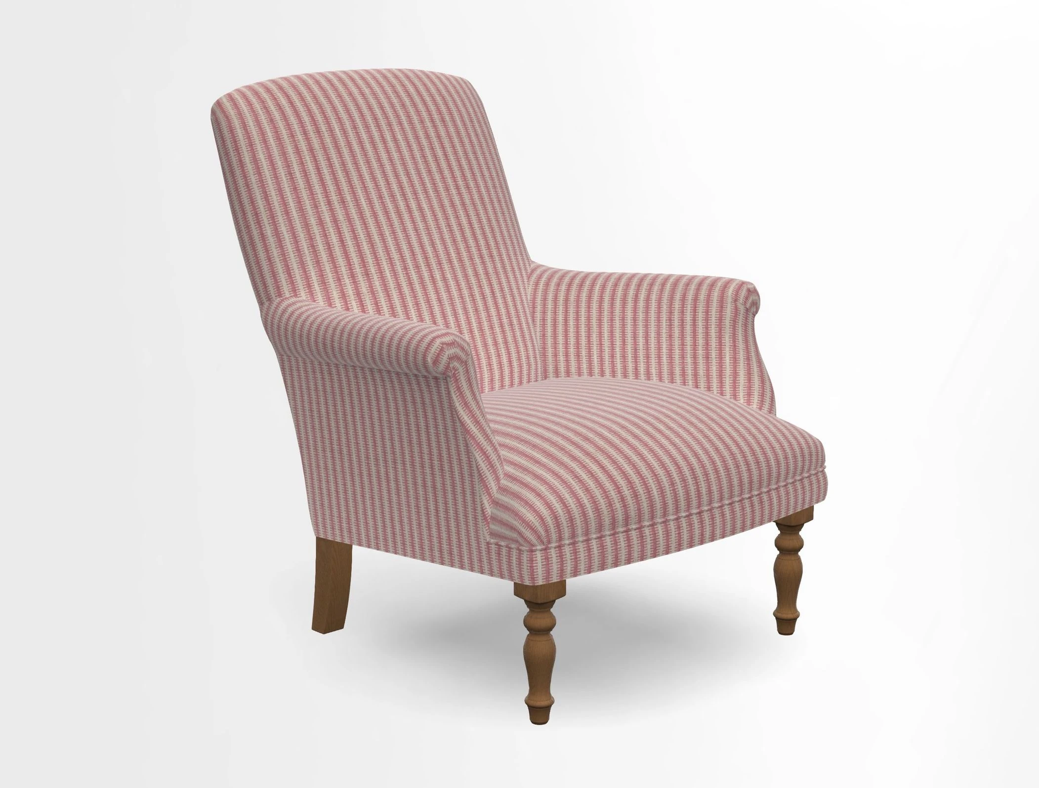 Snape chair in Frond Stripe Small Berry