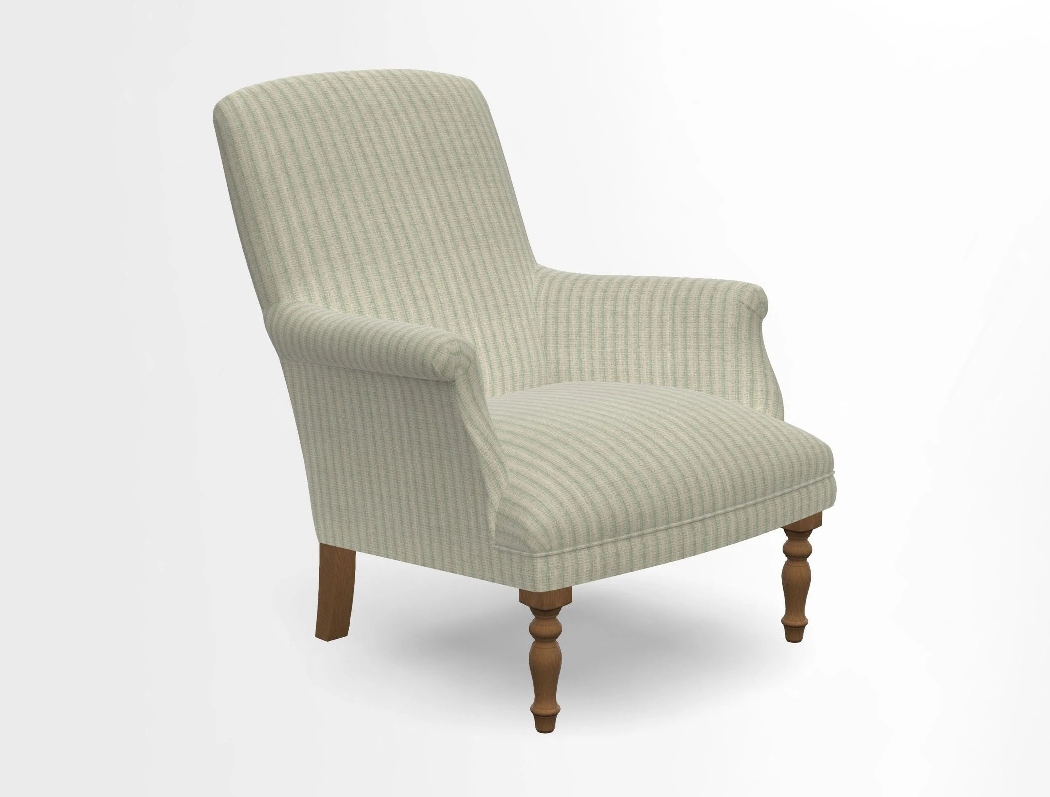 Snape chair in Frond Stripe Small Berry
