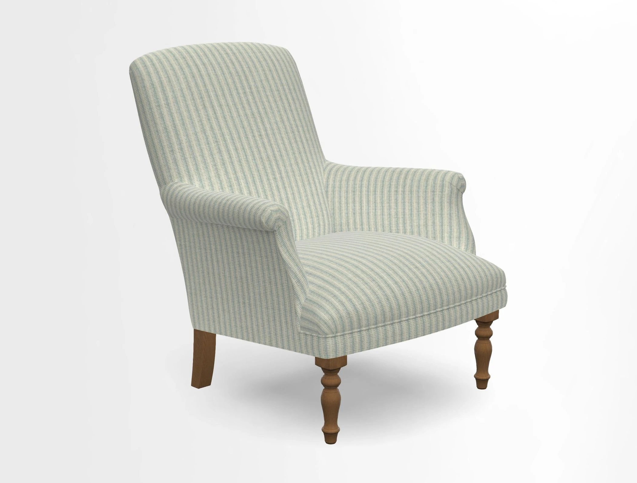 Snape chair in Frond Stripe Small Berry
