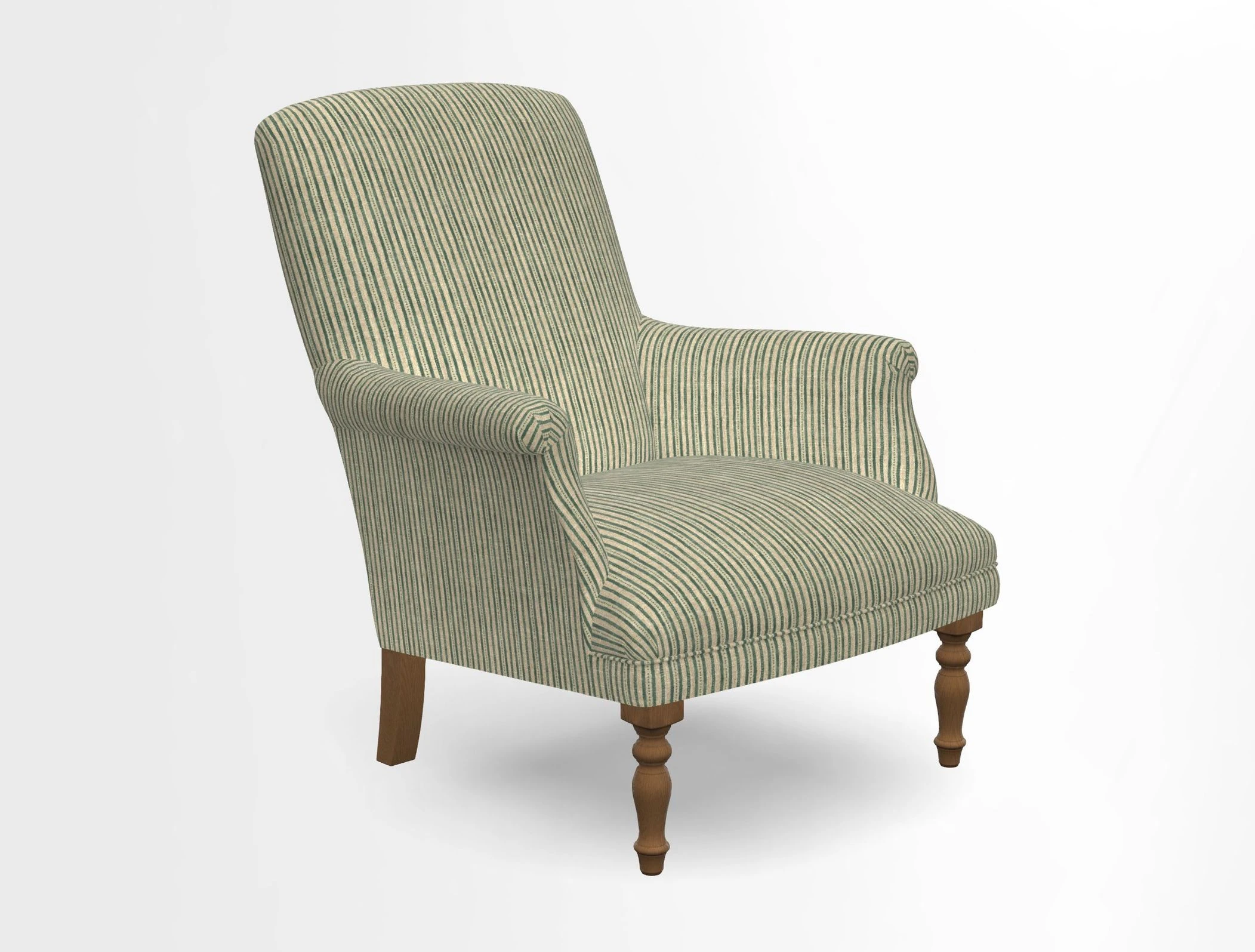 Snape chair in Frond Stripe Small Berry