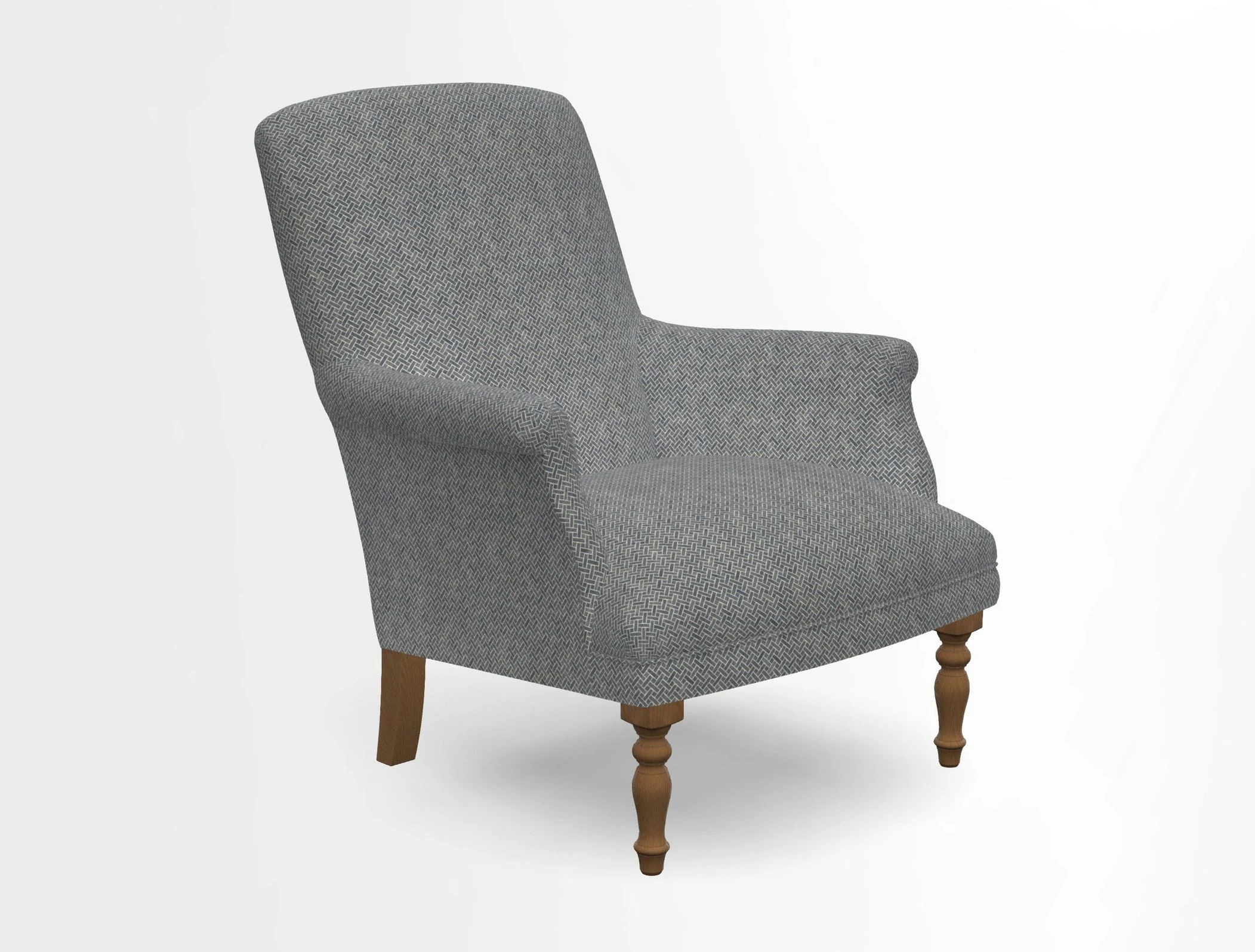 Snape chair in Frond Stripe Small Berry