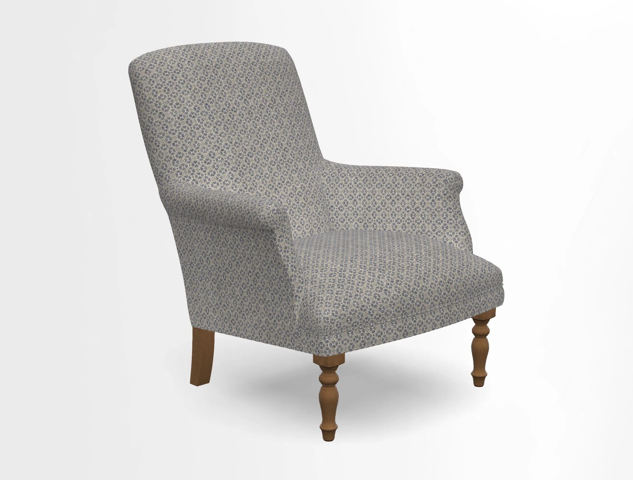 Snape chair in Frond Stripe Small Berry