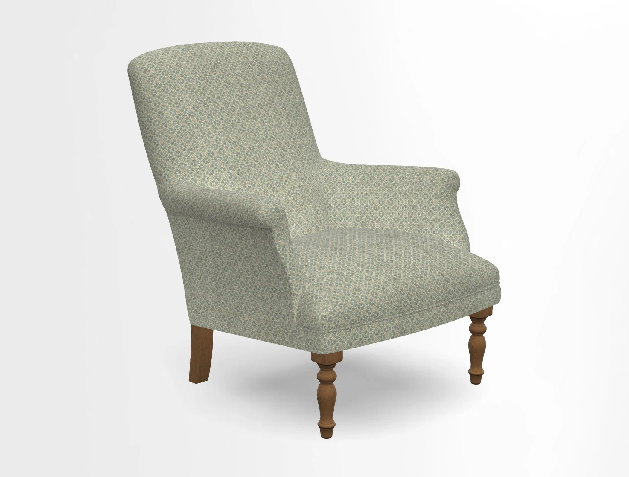 Snape chair in Frond Stripe Small Berry