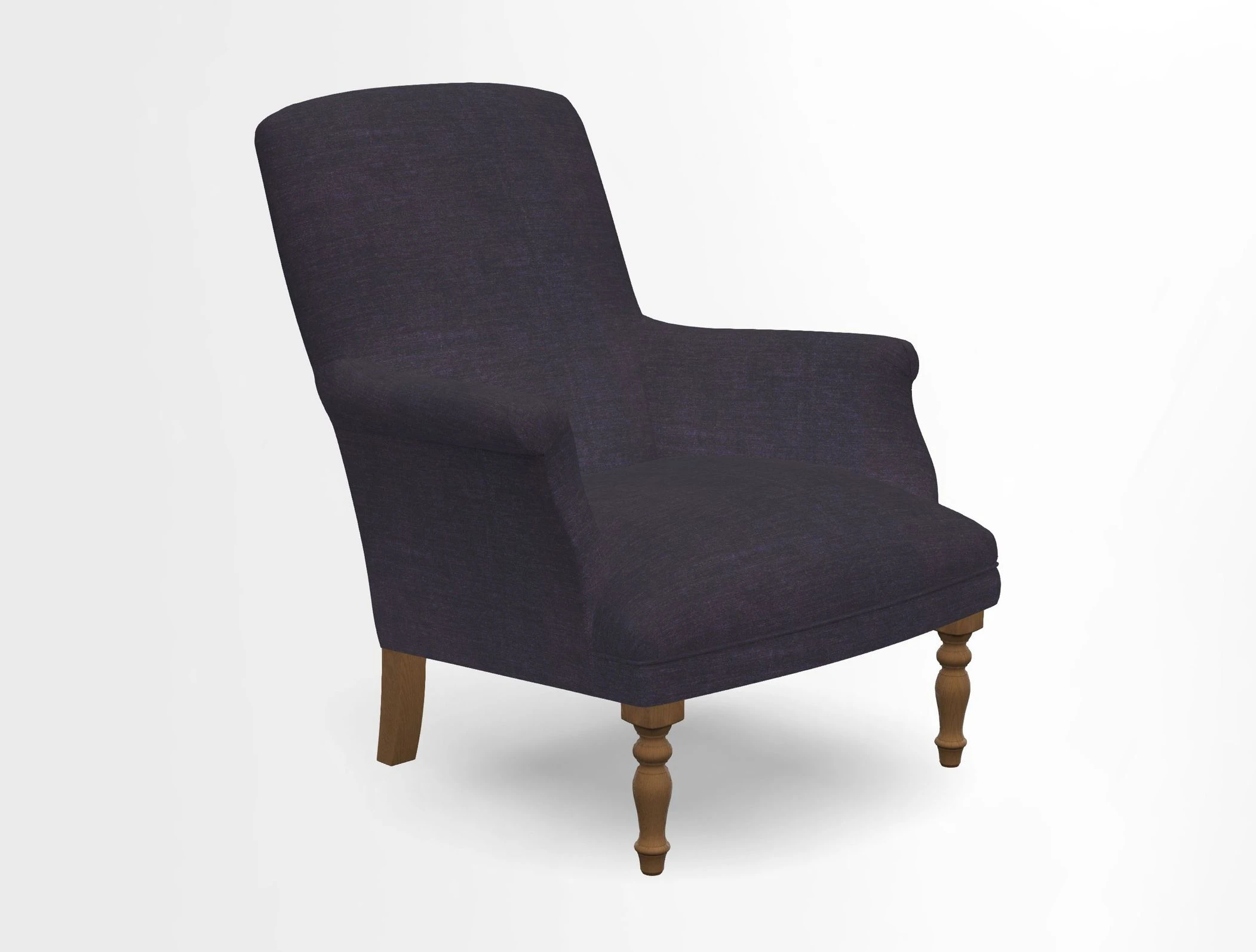 Snape chair in Frond Stripe Small Berry