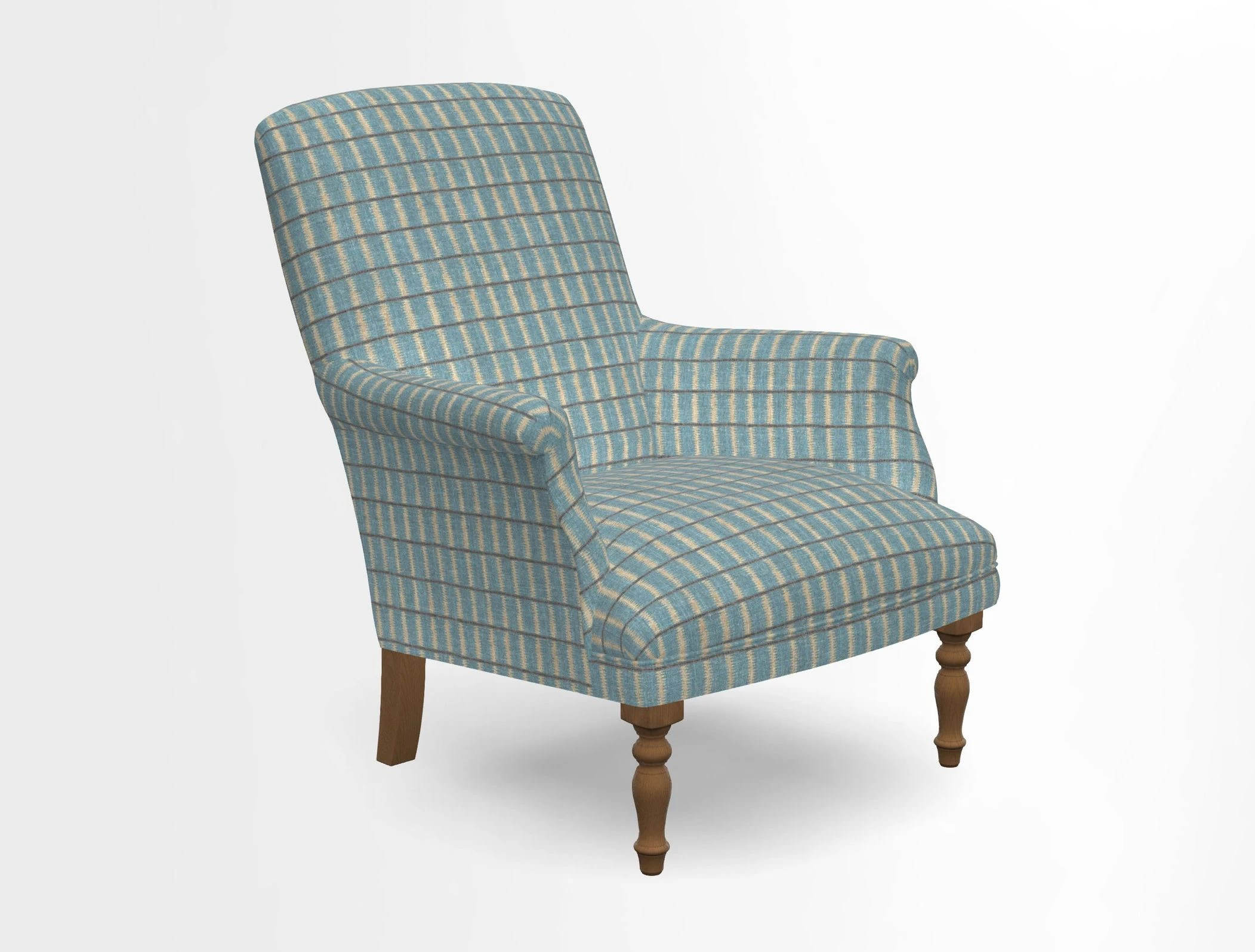 Snape chair in Frond Stripe Small Berry