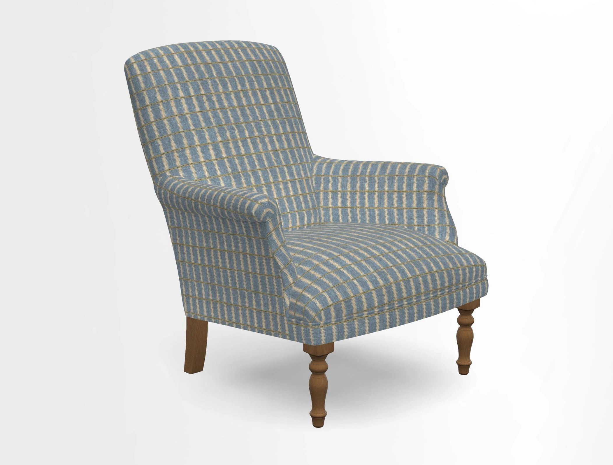 Snape chair in Frond Stripe Small Berry