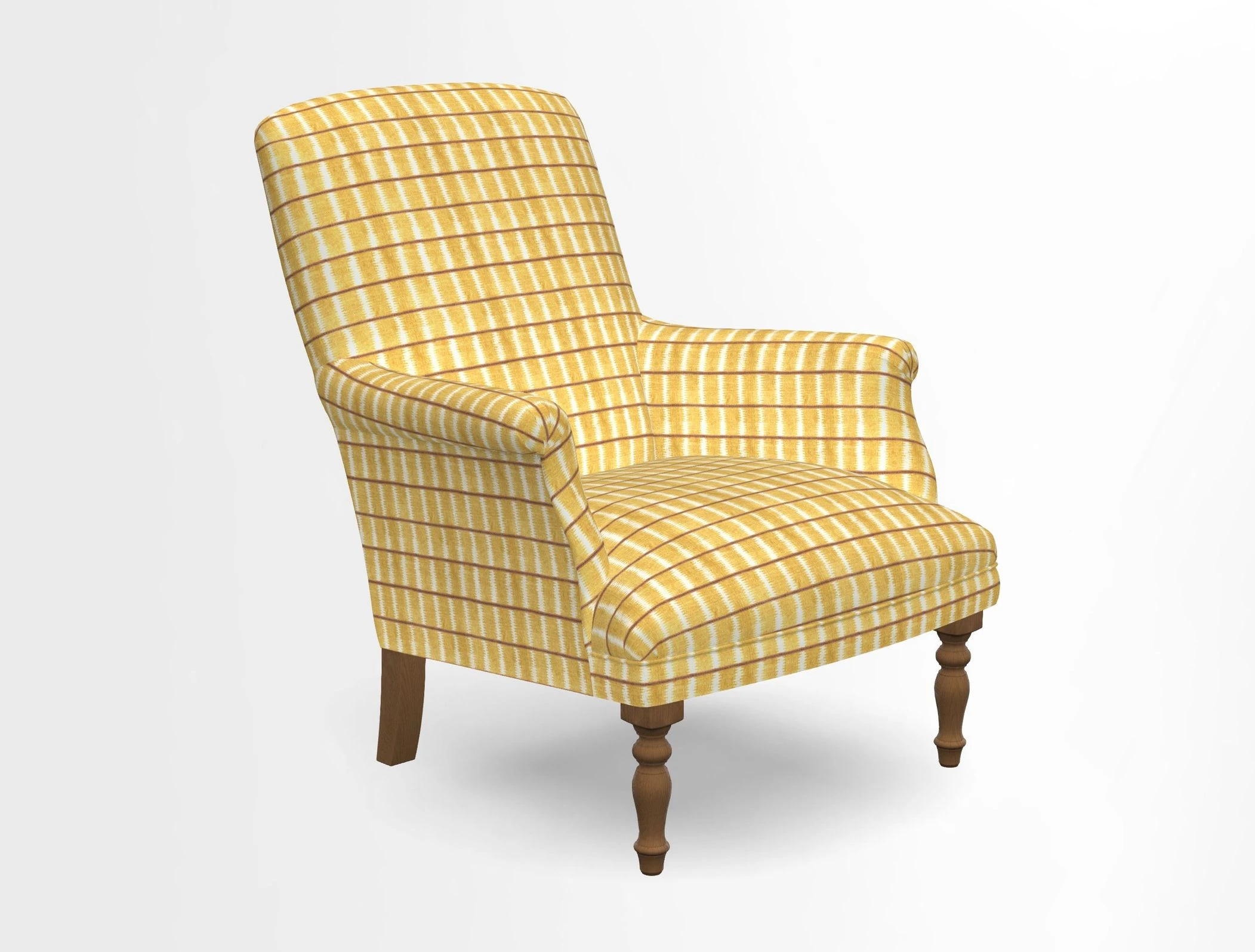 Snape chair in Frond Stripe Small Berry